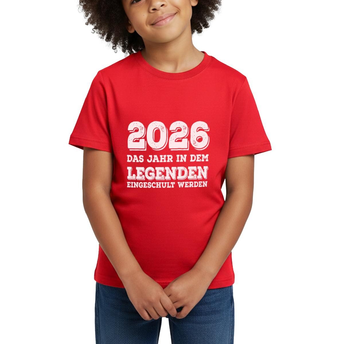 Spreadshirt T-Shirt Das Jahr In dem Legenden Eingeschult Werden Kinder T-Shirt (1-tlg) Fällt klein aus. Wir empfehlen, eine Größe größer zu bestellen.