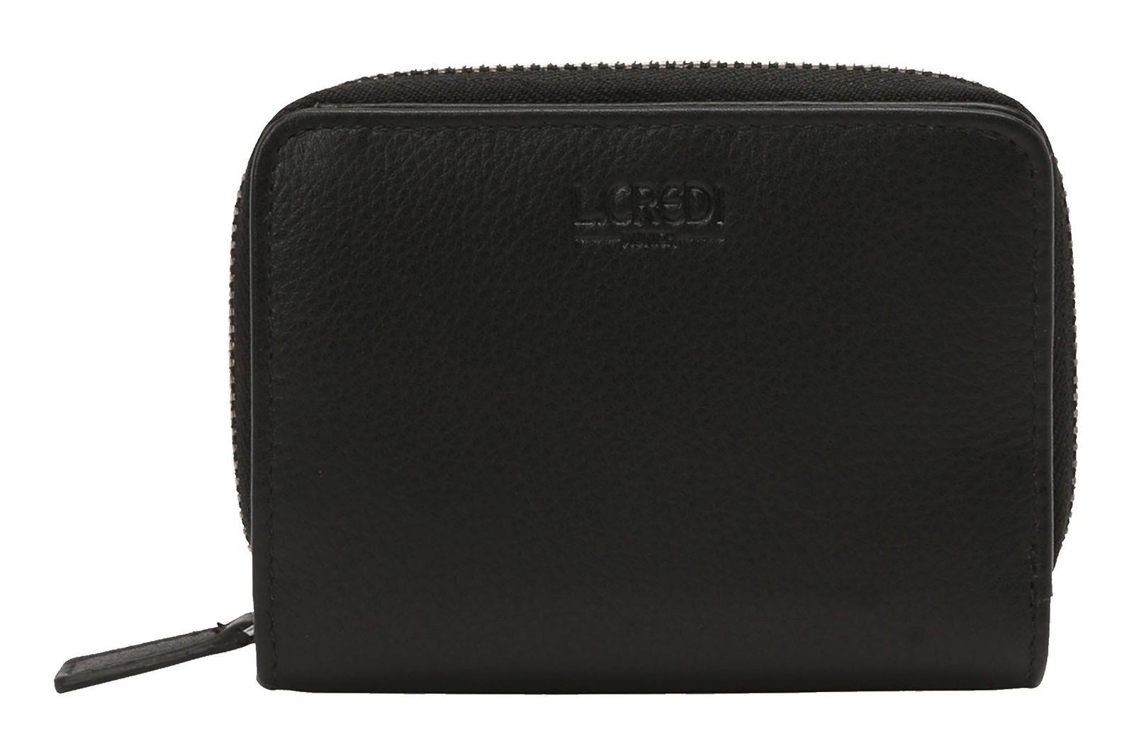 L. CREDI Geldbörse Mini Wallet, aus echtem Leder mit RFID-Blocker Schutz