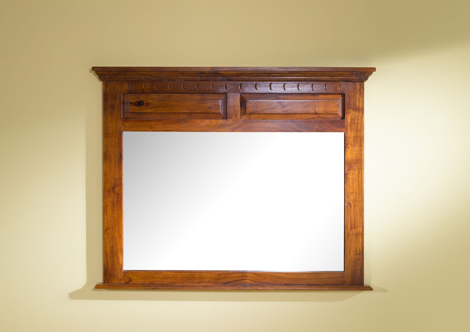 Massivmoebel24 Spiegel (1-St., Spiegel Akazie 110x6x87 honig lackiert OXFORD #0328), Spiegel Akazie 110x6x87 honig lackiert OXFORD #0328
