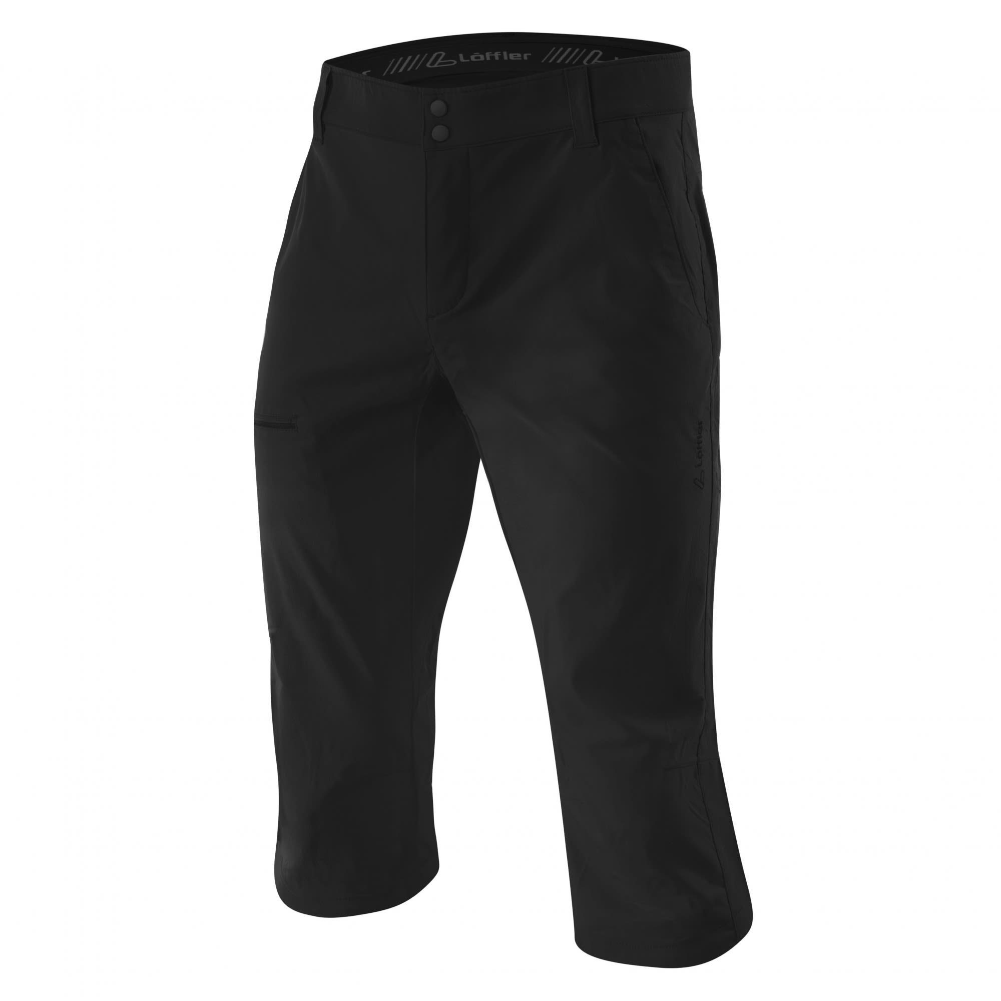 Herren M Löffler 3/4 Hose Black Outdoorhose Löffler Csl Pants