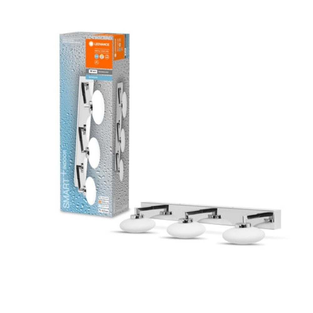 Ledvance Wandleuchte glass, 18W, dualweiß, 1500lm, IP44, F, L560mm, smarthomefähig wassergeschützt, dualweiß