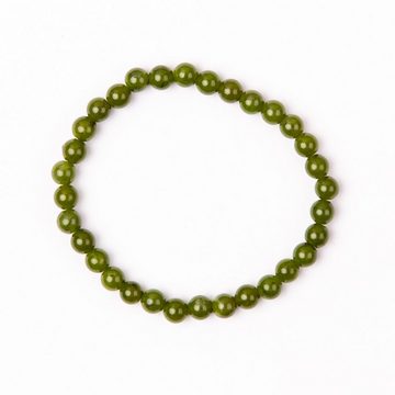 Vascavi Armband Grüner Jade Edelstein, Made in Germany, Naturstein, Chakrastein, 6 mm oder 8 mm, Modell 13