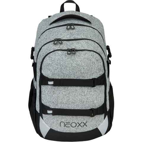 neoxx Schulrucksack Active, Wool the World, aus recycelten PET-Flaschen