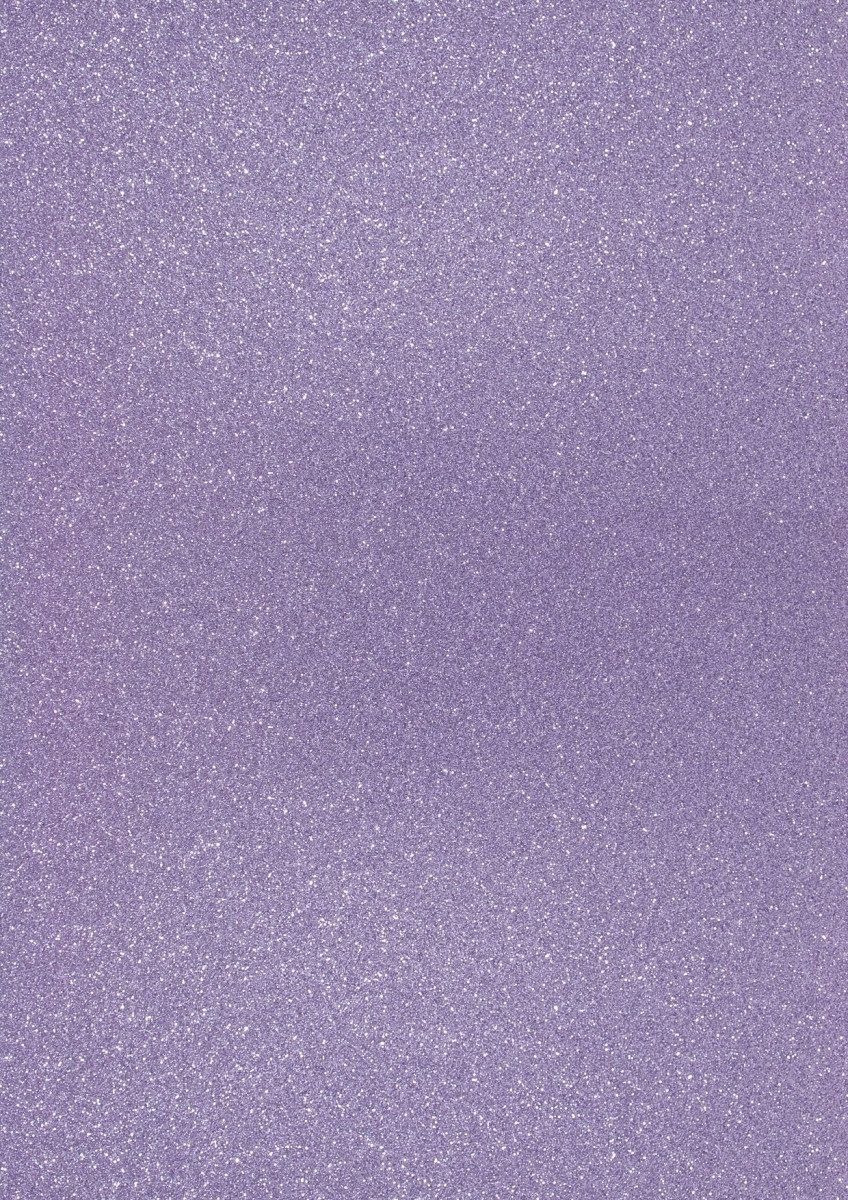 Heyda Bastelkartonpapier Glitterkarton A4 360g/qm lavendel