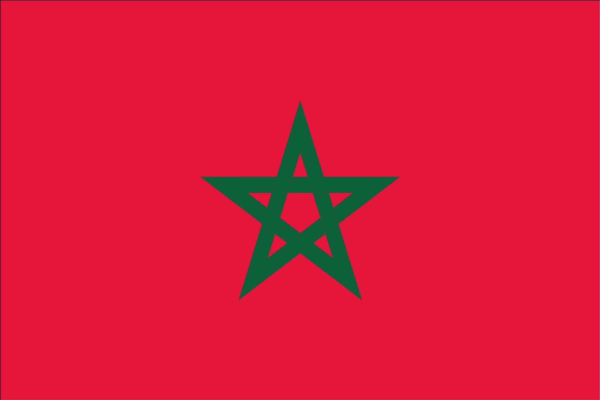 flaggenmeer Flagge Marokko 160 g/m² Querformat