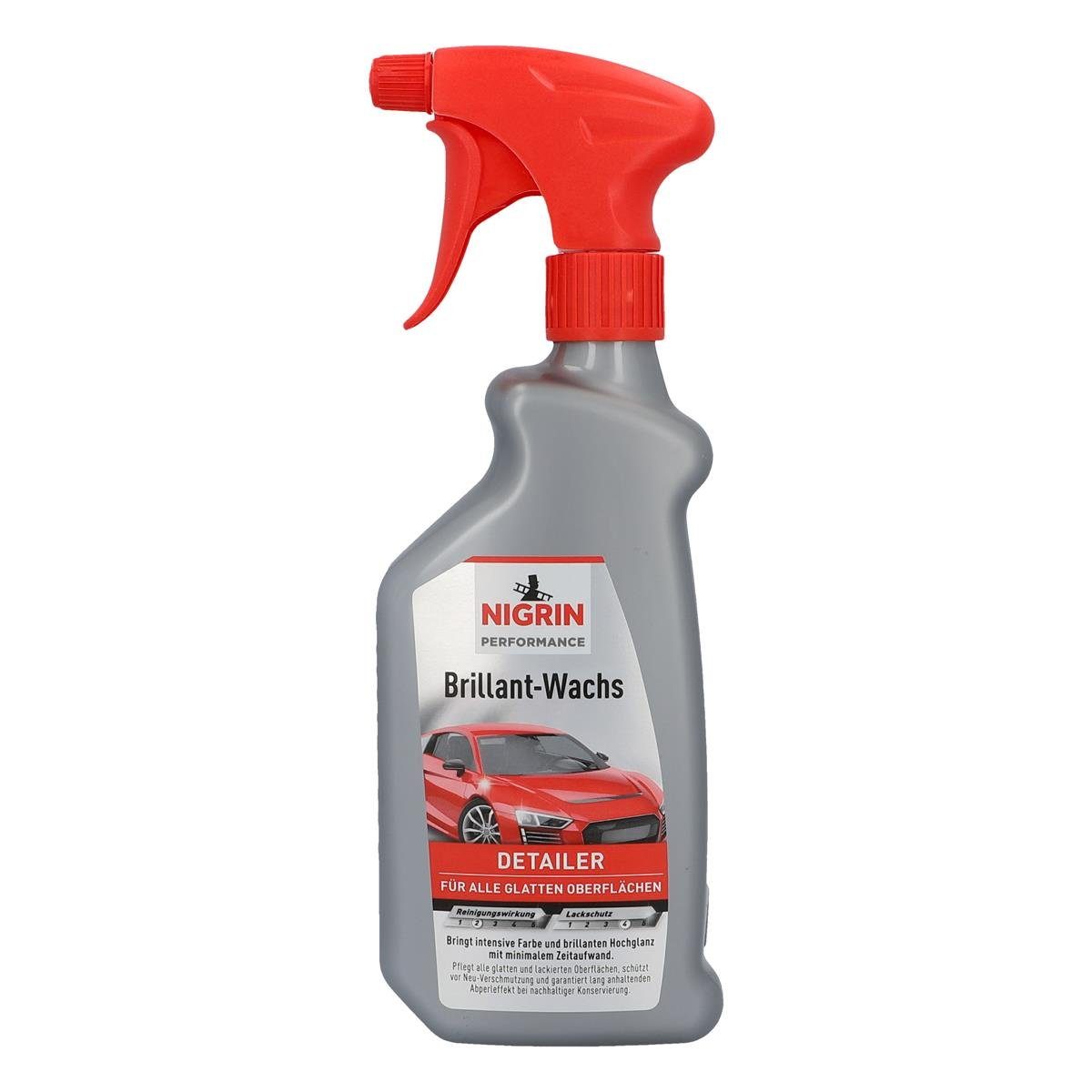 NIGRIN Brillant-Wachs 500ml - Für alle glatten Oberflächen (1er Pack) Auto-Reinigungsmittel
