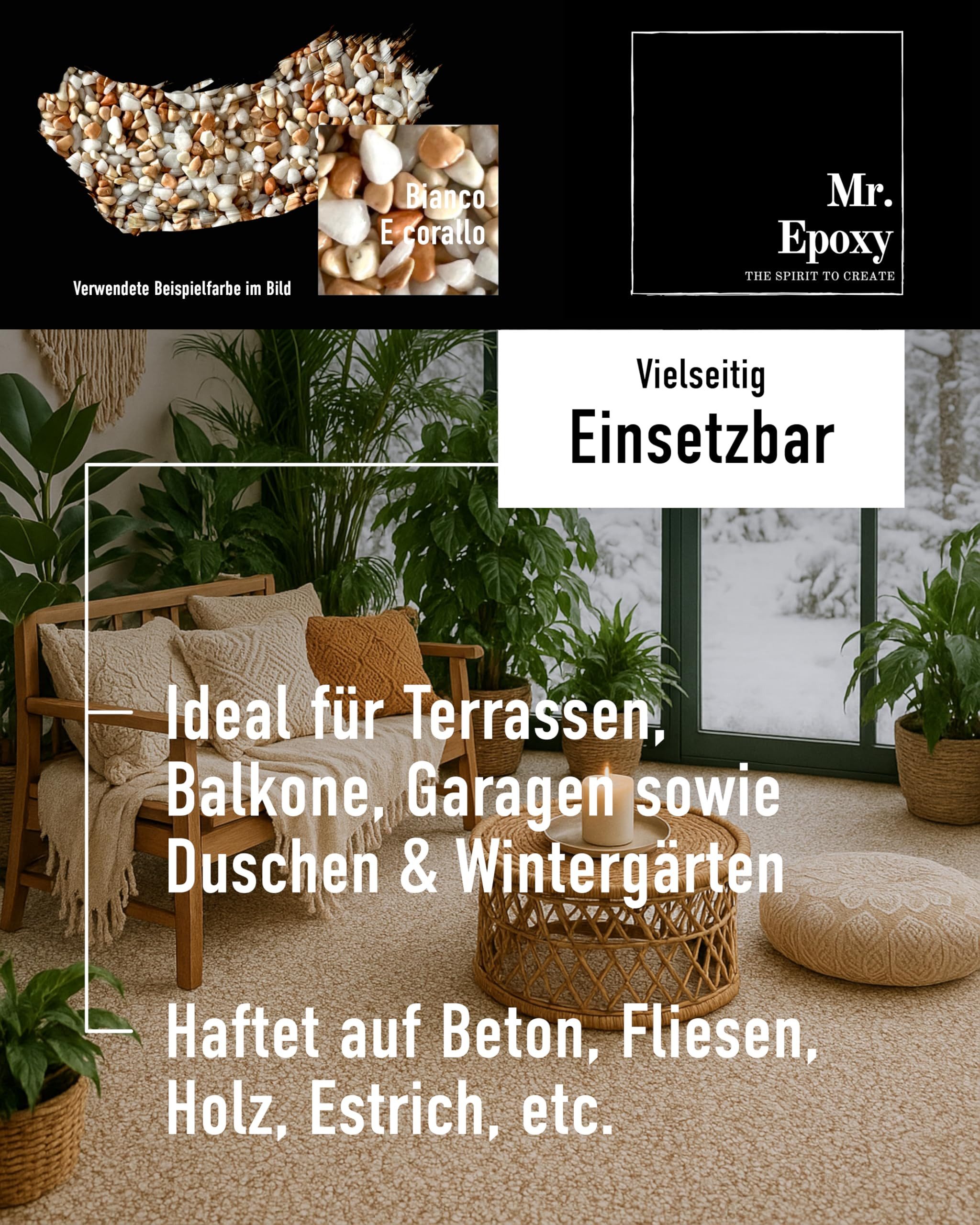 Mr. Epoxy Bodenversiegelung Steinteppich
