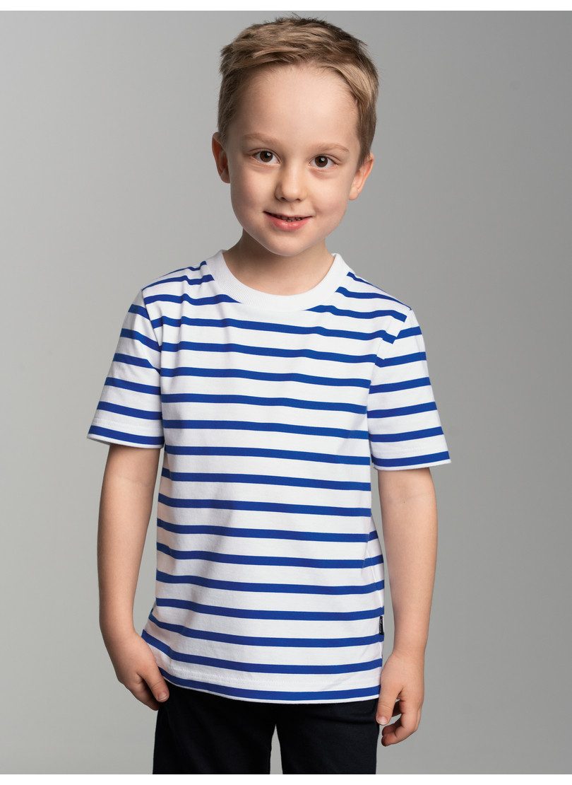 Trigema T-Shirt TRIGEMA T-Shirt mit Allover-Ringelmuster (1-tlg)