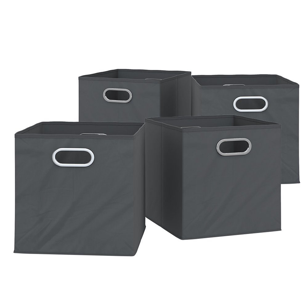 Vicco Faltbox, Anthrazit, 30 x 30 cm 4er Set (4 St)