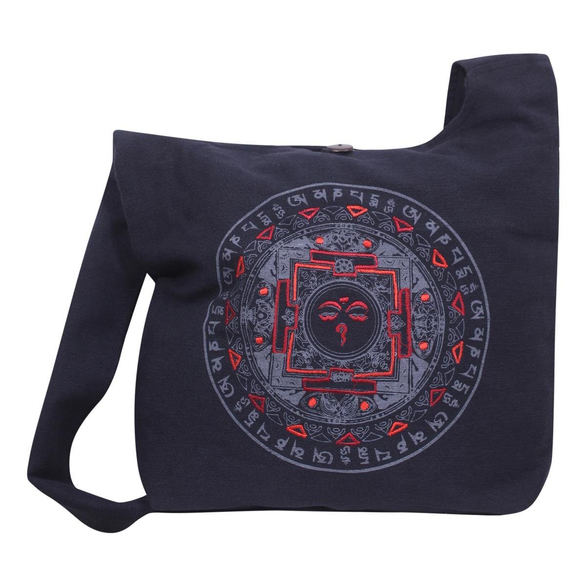 Vishes Shopper Vishes Damen Umhängetasche Stoff Beuteltasche Schulter Taschen Yogi, Hippie, Ethno, Festival Tasche