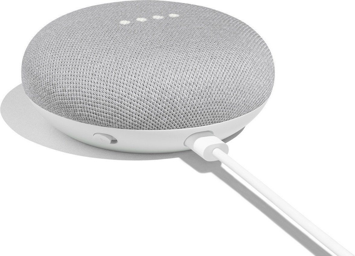 Google Home Mini Kreide Starter Kit inkl. Ledvance Dimmbare BT LED Leuchte Smart Speaker