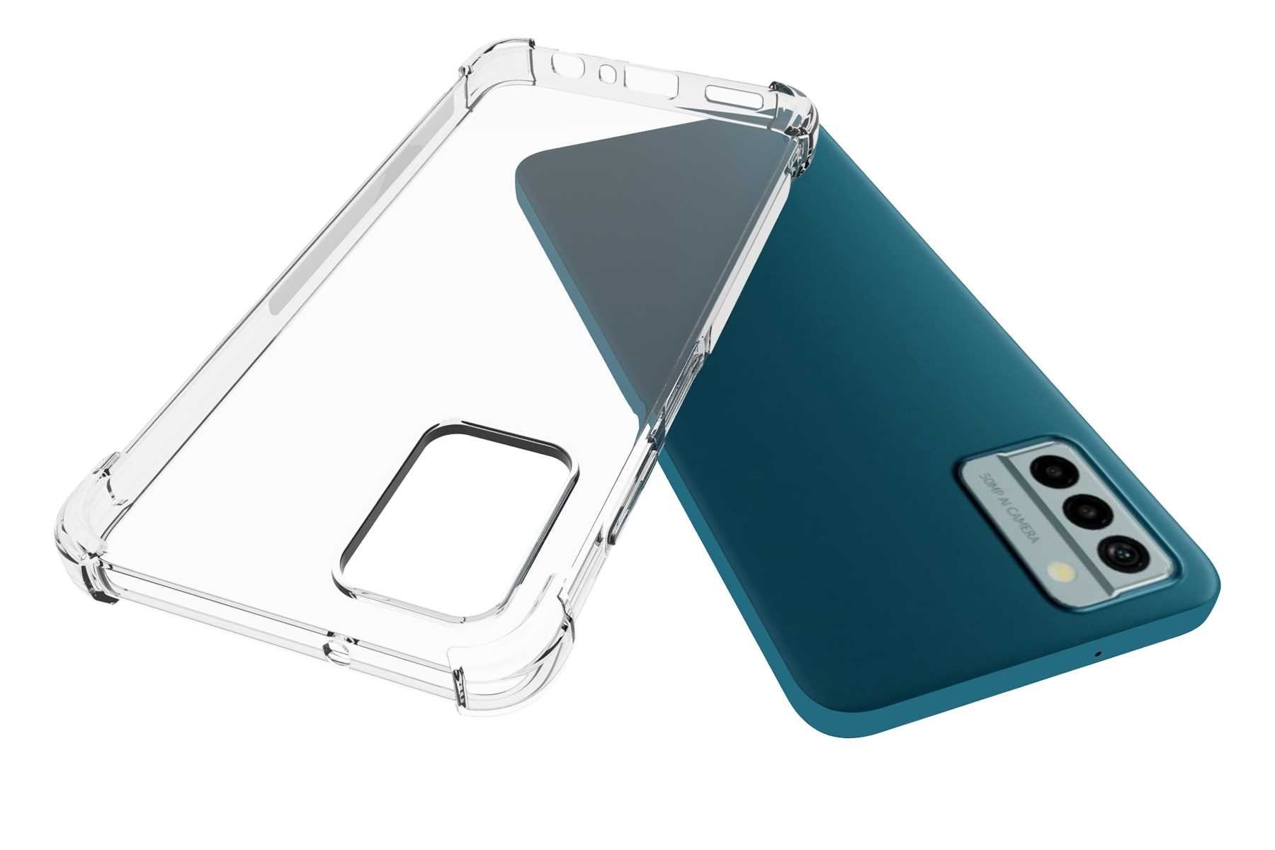 mtb more energy Smartphone-Hülle Clear Armor Case für Nokia G22 (6.5), Transparente TPU Schutzhülle Case Backcover mit Anti-Shock Verstärkung