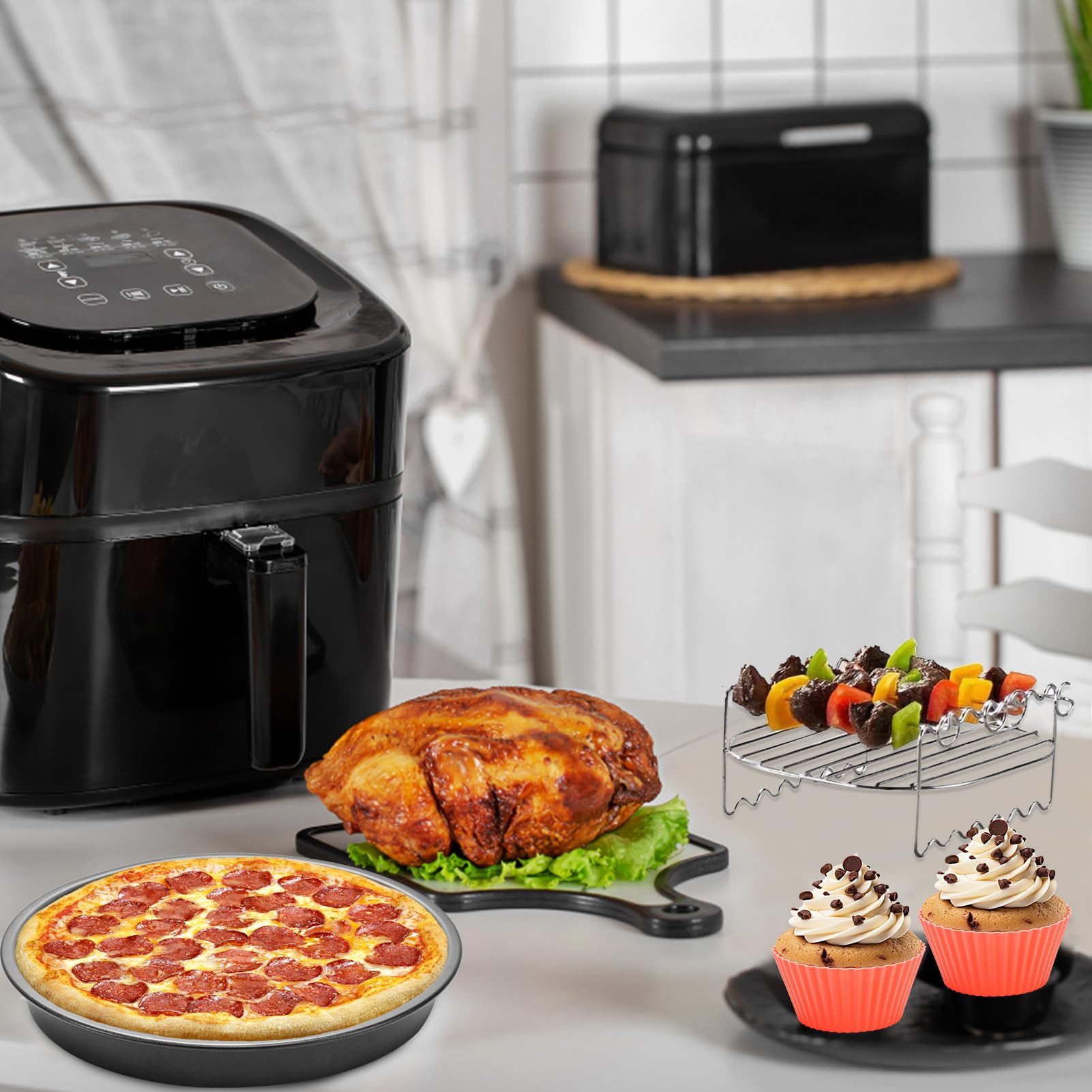 Youyijia Backform 4 stk Silikon Backform Für Airfryer Silikonbackformen – Bild 2 von 5