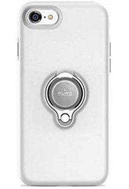 Puro Handyhülle Puro Magnet-Halterung Ring Cover Case Hülle Handy-Halter für iPhone 7 8 SE 2020 11,9 cm (4,7 Zoll), Farbe: Weiß