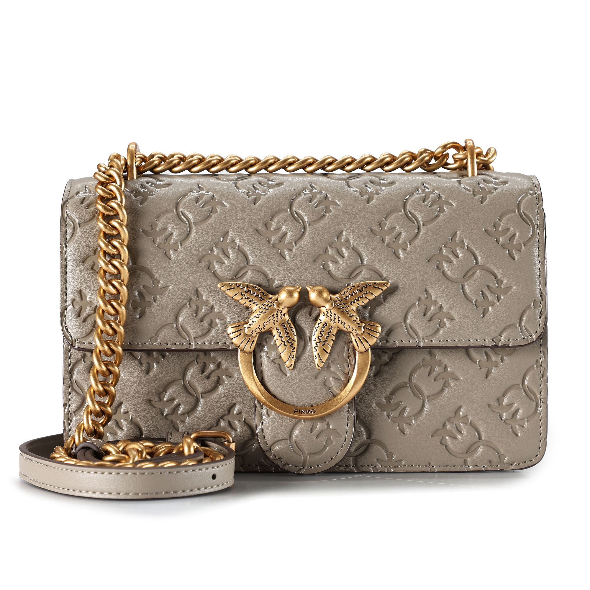 PINKO Schultertasche Love One, Leder günstig online kaufen