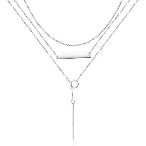 AILORIA Edelstahlkette ARIELLE halskette (1-tlg., inkl. Schmucksäckchen), glänzendem Edelstahl
