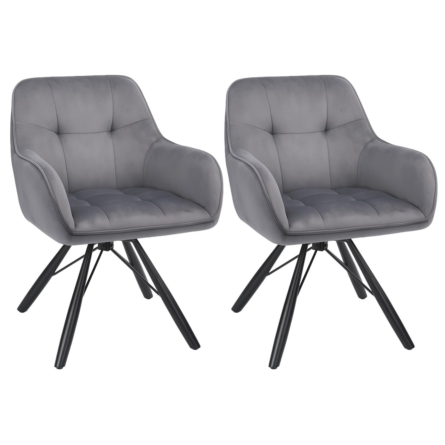 oyajia Polsterstuhl Esszimmerstühle drehbar mit Armlehnen (2 St), 360 Grad günstig online kaufen