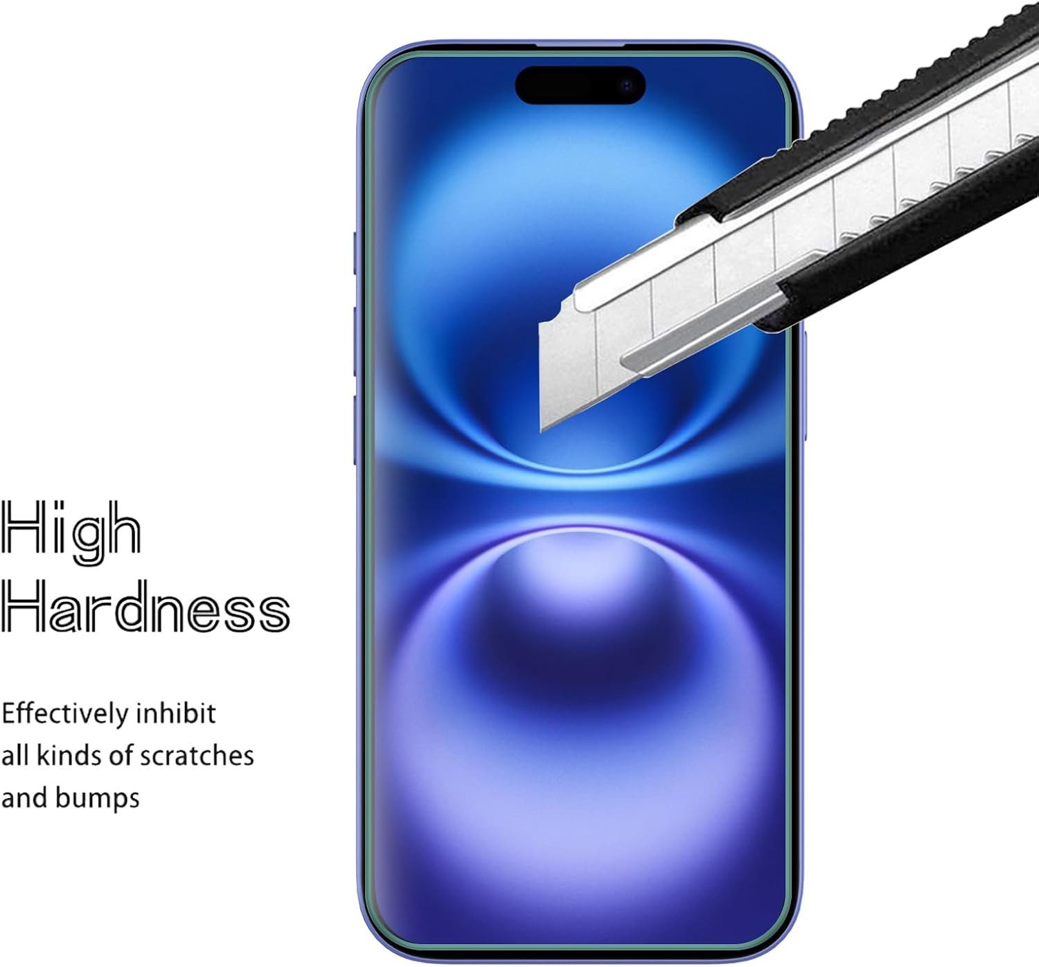 MSM Displayschutzglas 5in1 Hülle für iPhone 16 2X Schutzglas 2X Kamera Panzerfolie 9H – Bild 3 von 5