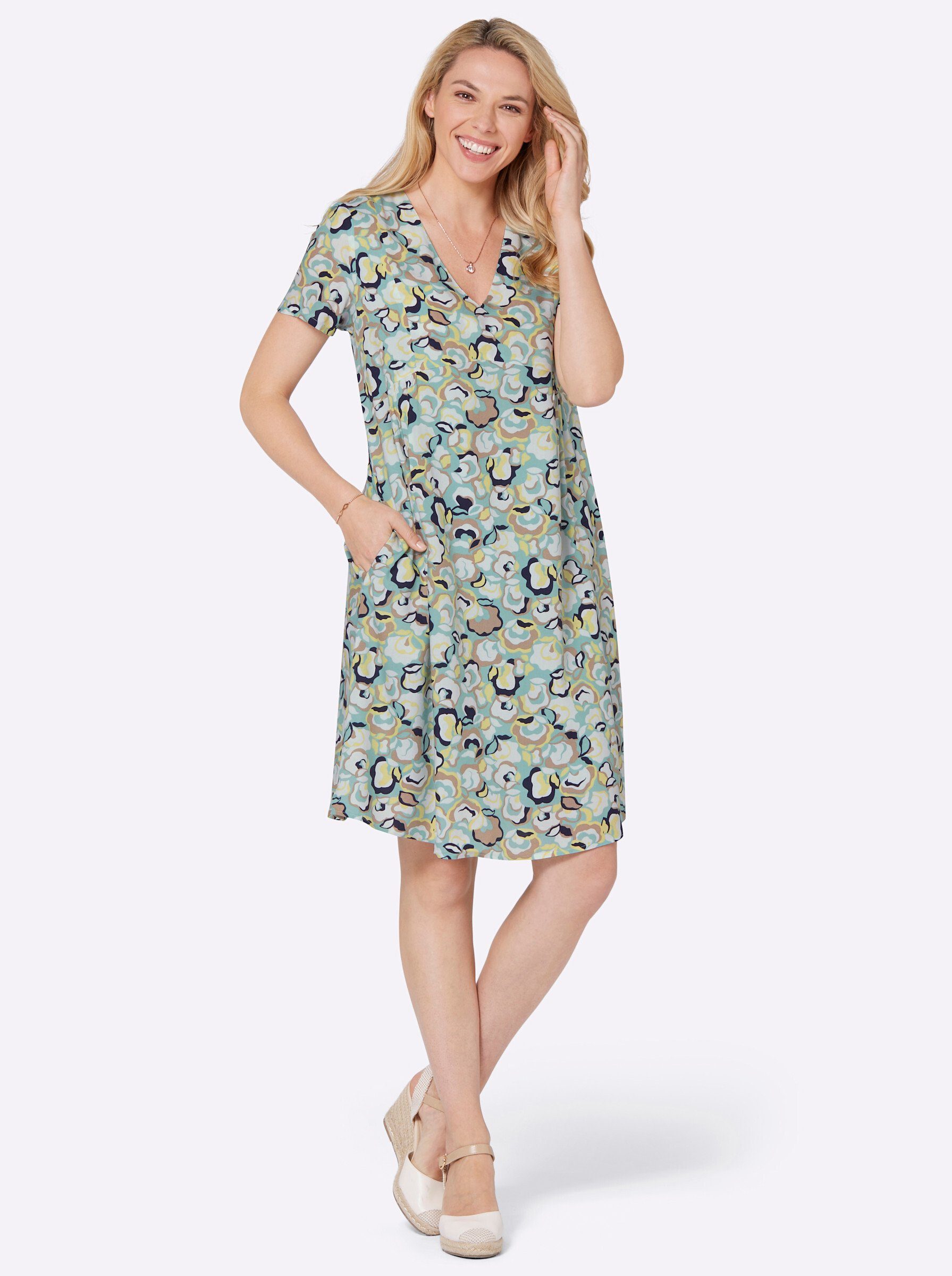 Etuikleid Druck-Kleid