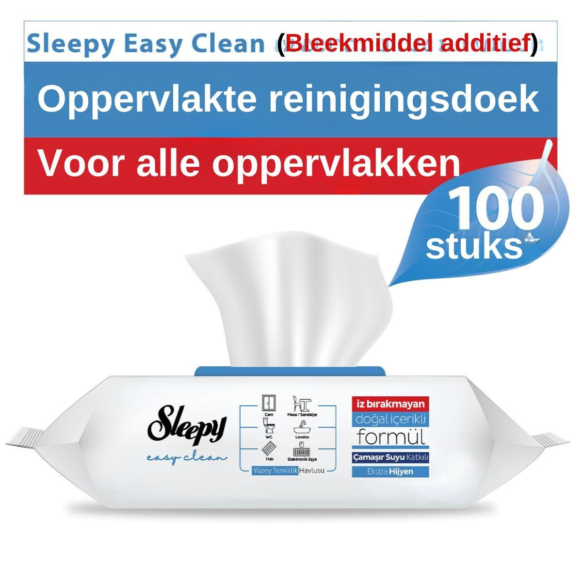 Sleepy Sleepy Reinigungstücher für den täglichen Oberflächeneinsatz Reinigungstuch (Vliesstoff, 6-tlg) – Bild 2 von 5