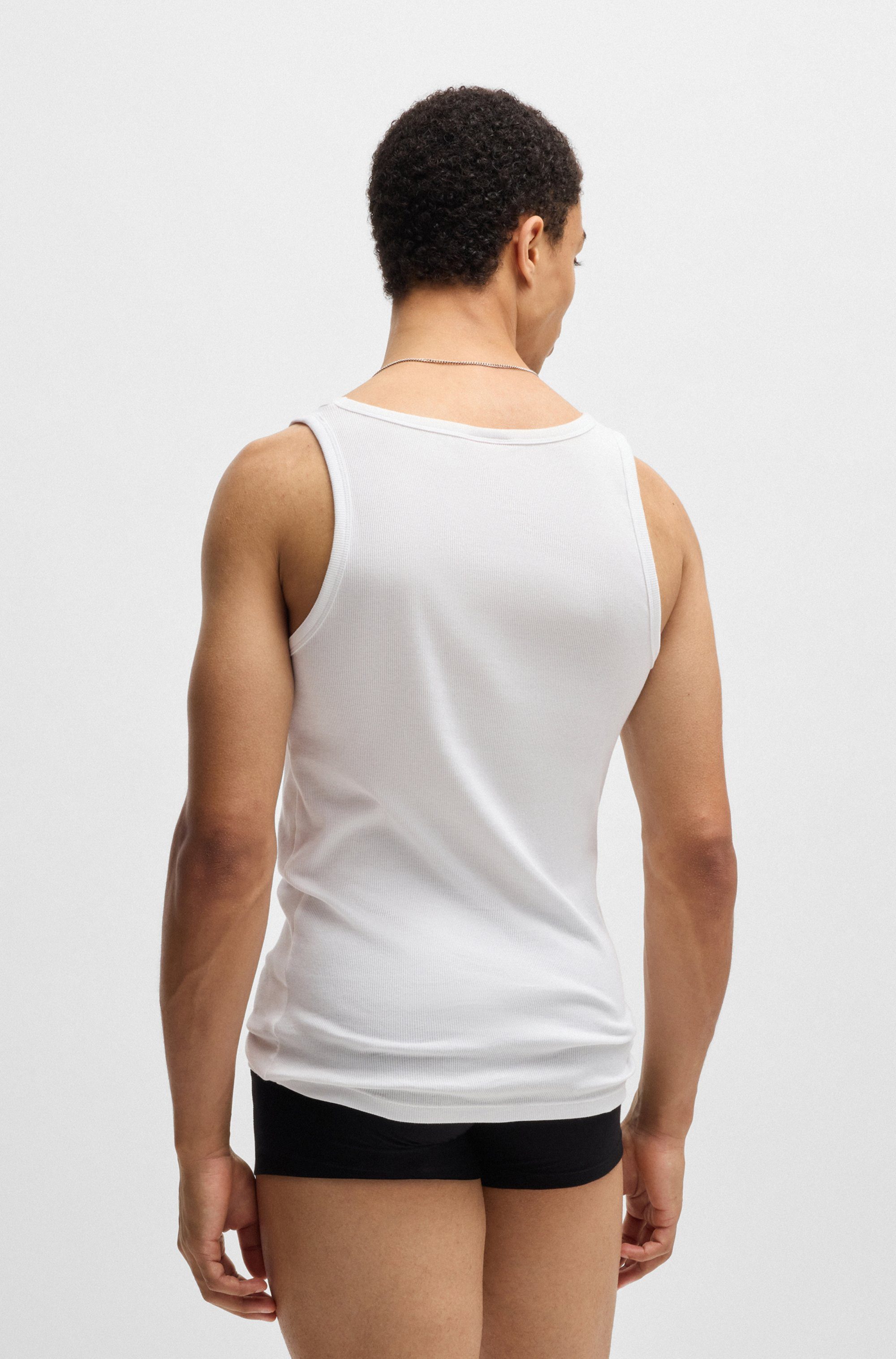 HUGO Tanktop Twin Pack (Packung, 2-tlg) mit Markenlabel in Kontrastfarbe