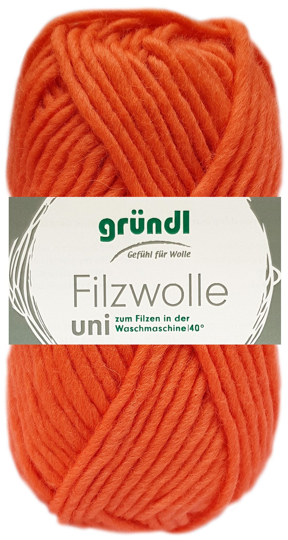 Gründl 50 Gramm Gründl Filzwolle Uni Farbauswahl Bastelgarn