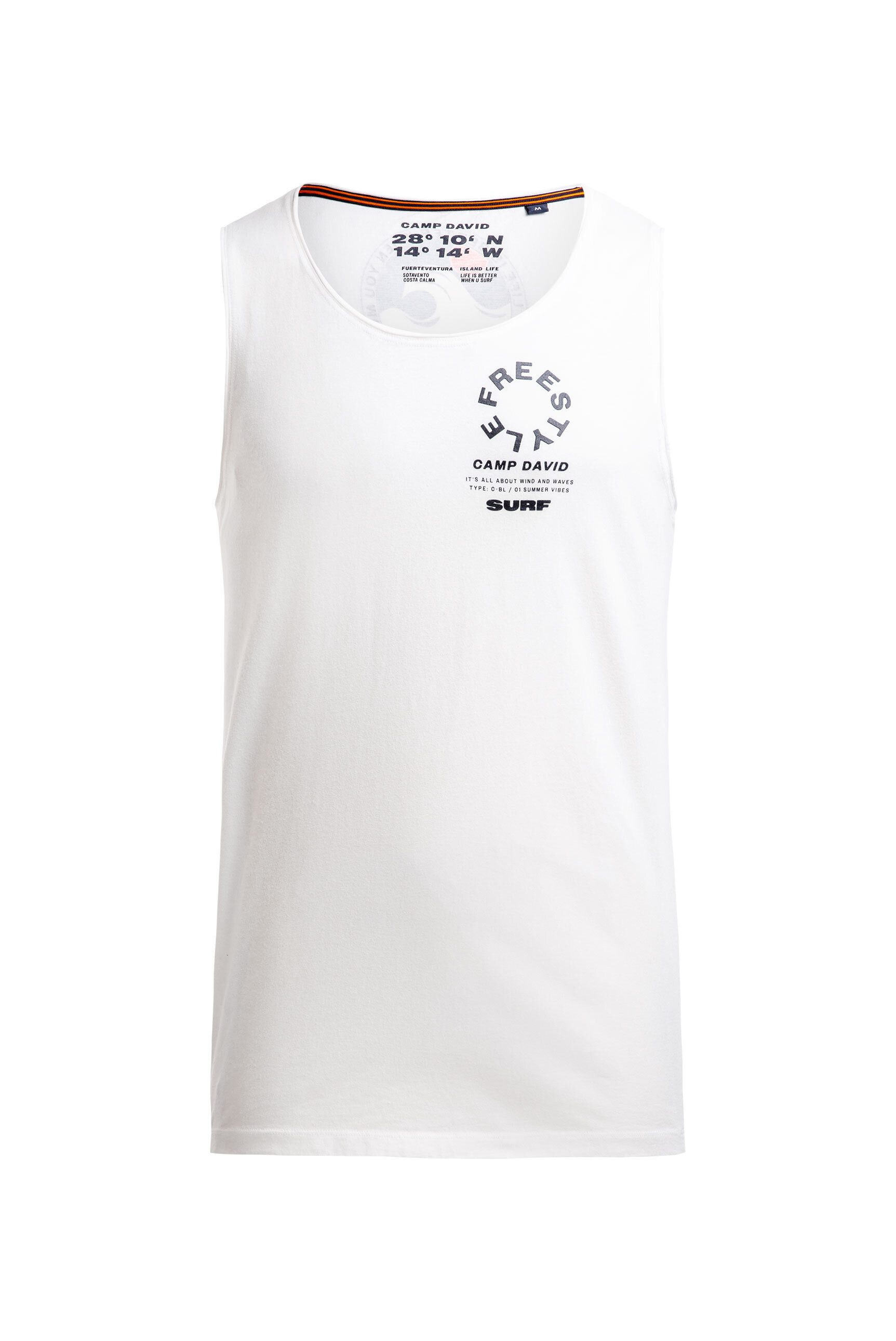 CAMP DAVID Tanktop aus Baumwolle