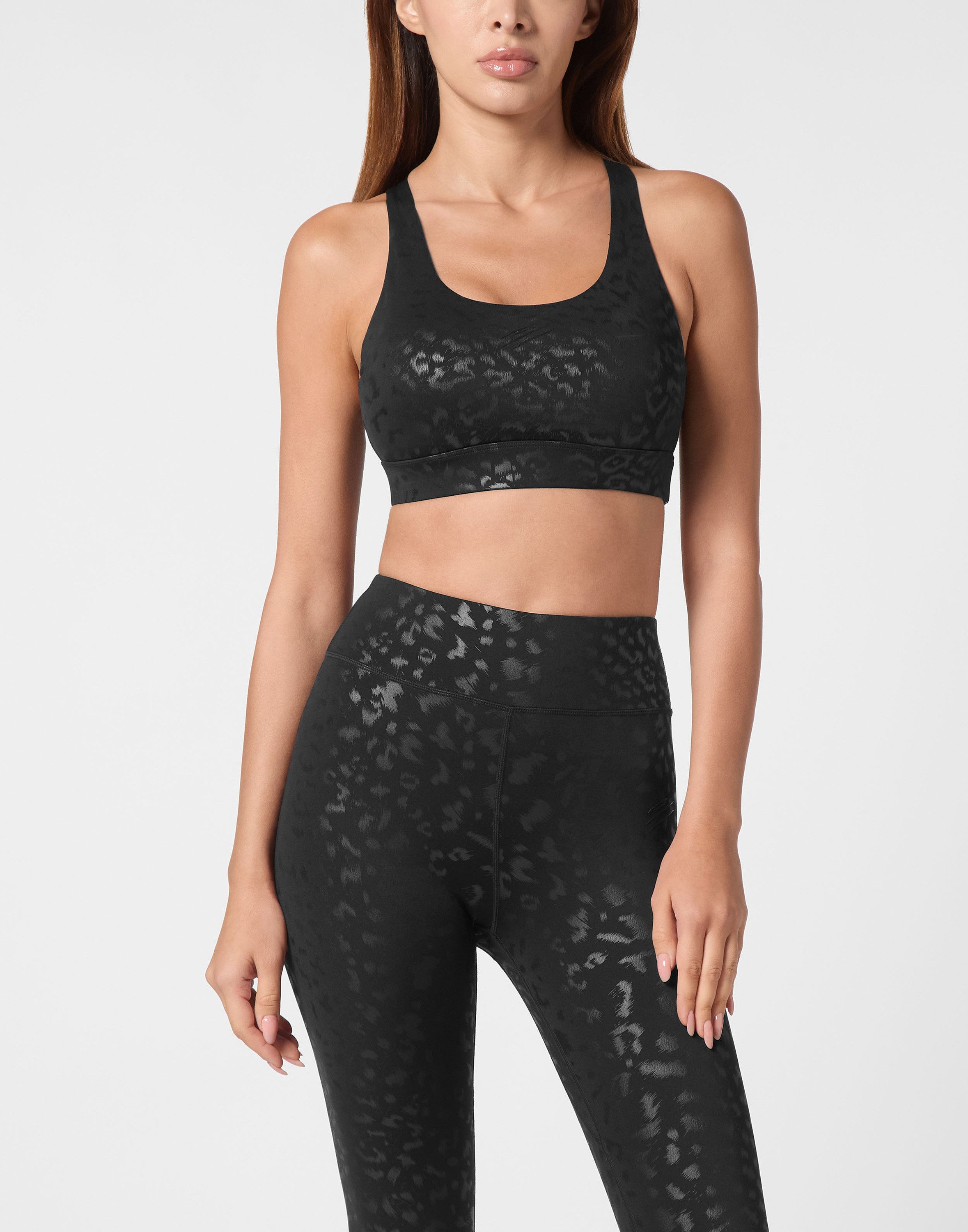 PLEIN SPORT Lauftop Leopard