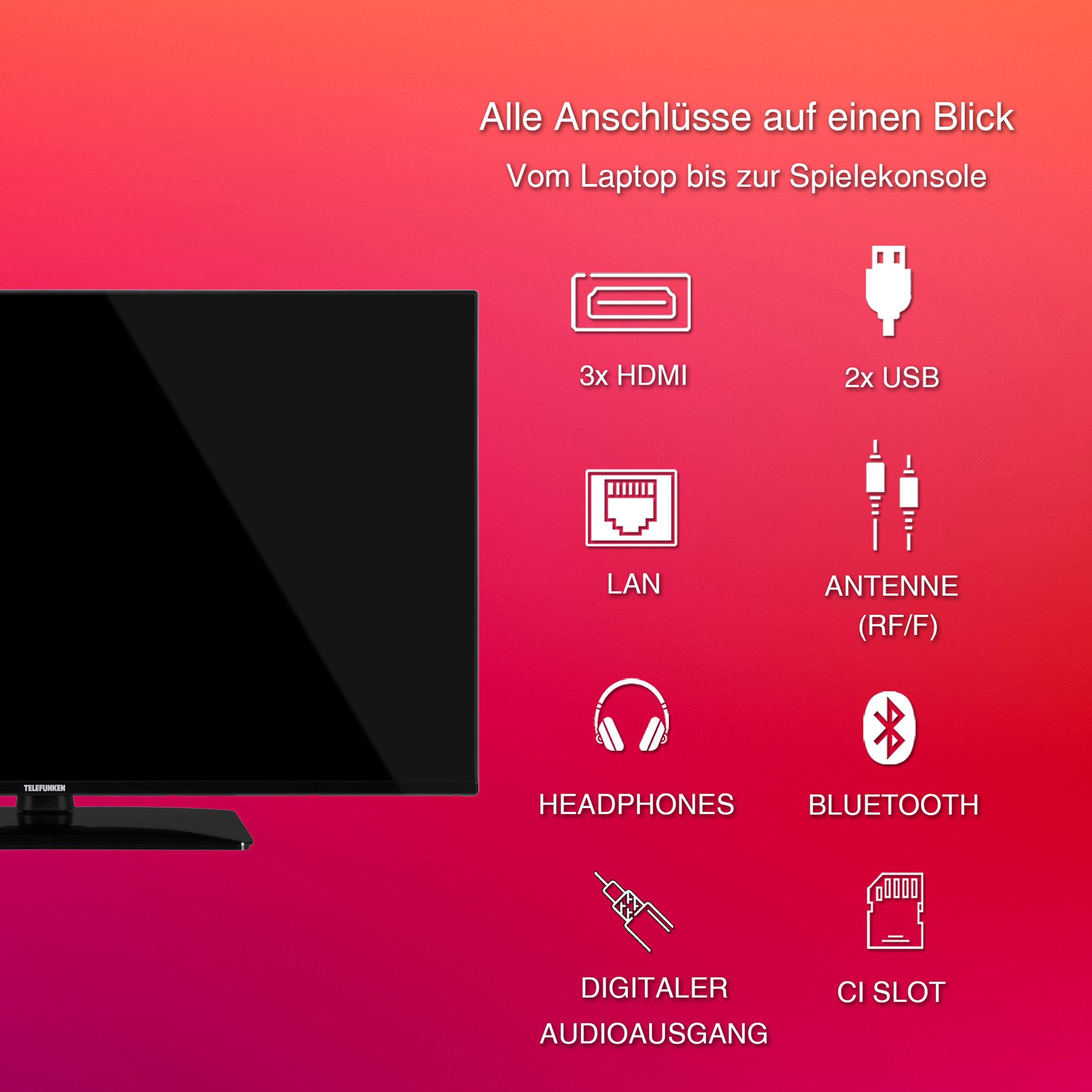Telefunken D43U750X2CWI LCD-LED Fernsehe...