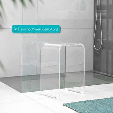 bremermann Dusch- und Badhocker Duschhocker aus transparentem Acryl