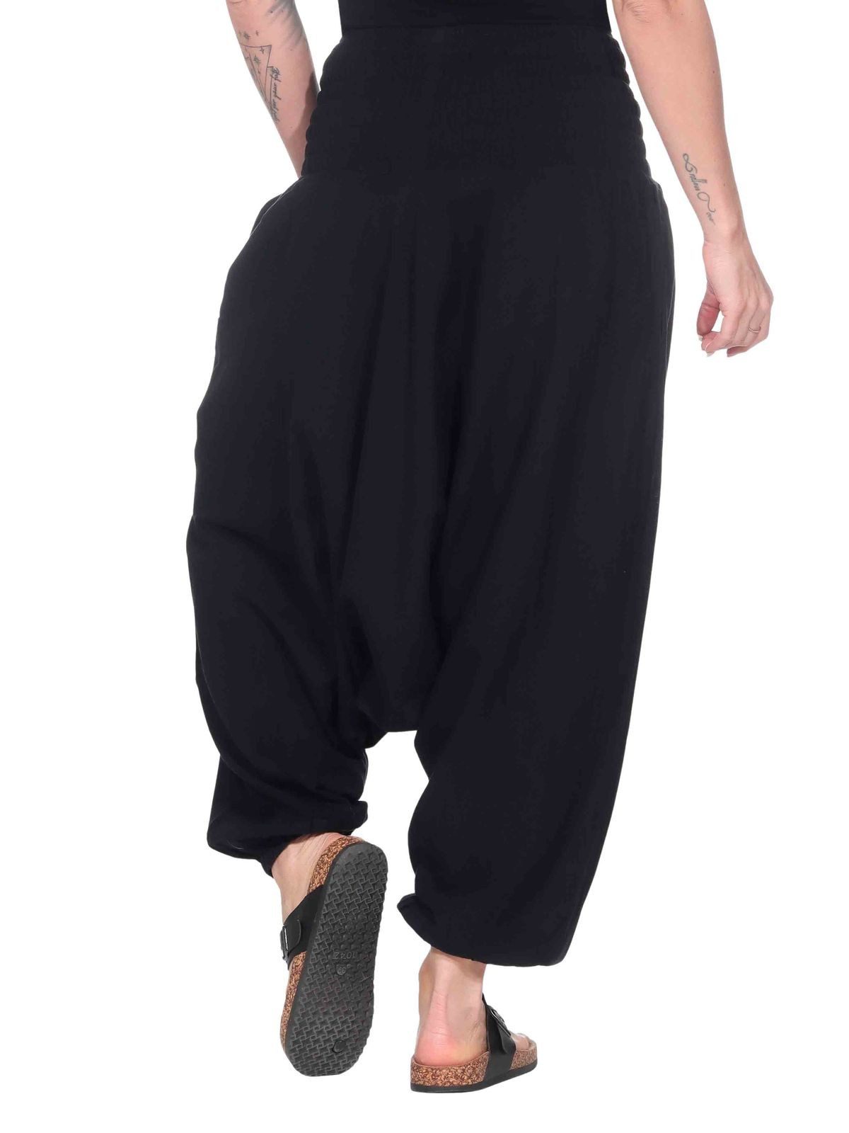 KUNST UND MAGIE Haremshose Unisex Orientalische Haremshose Pluderhose Pumphose Einheitsgröße – Bild 4 von 5