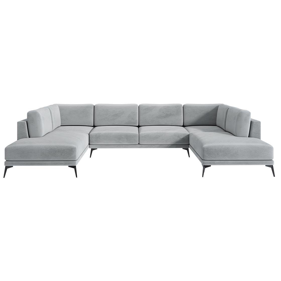 MAX Zorano MöbelLand GmbH A&J Ecksofa 15 U Silber