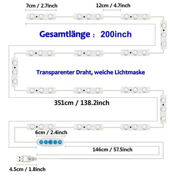 zggzerg LED-Lichtspiegel Dimmbare LED Spiegelleuchten,45 dimmbaren LED, (ohne Spiegel) (1-St)