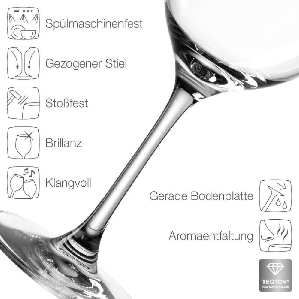LEONARDO Rotweinglas Leonardo Rotweingläser Ciao+ (430ml)(6-teilig)