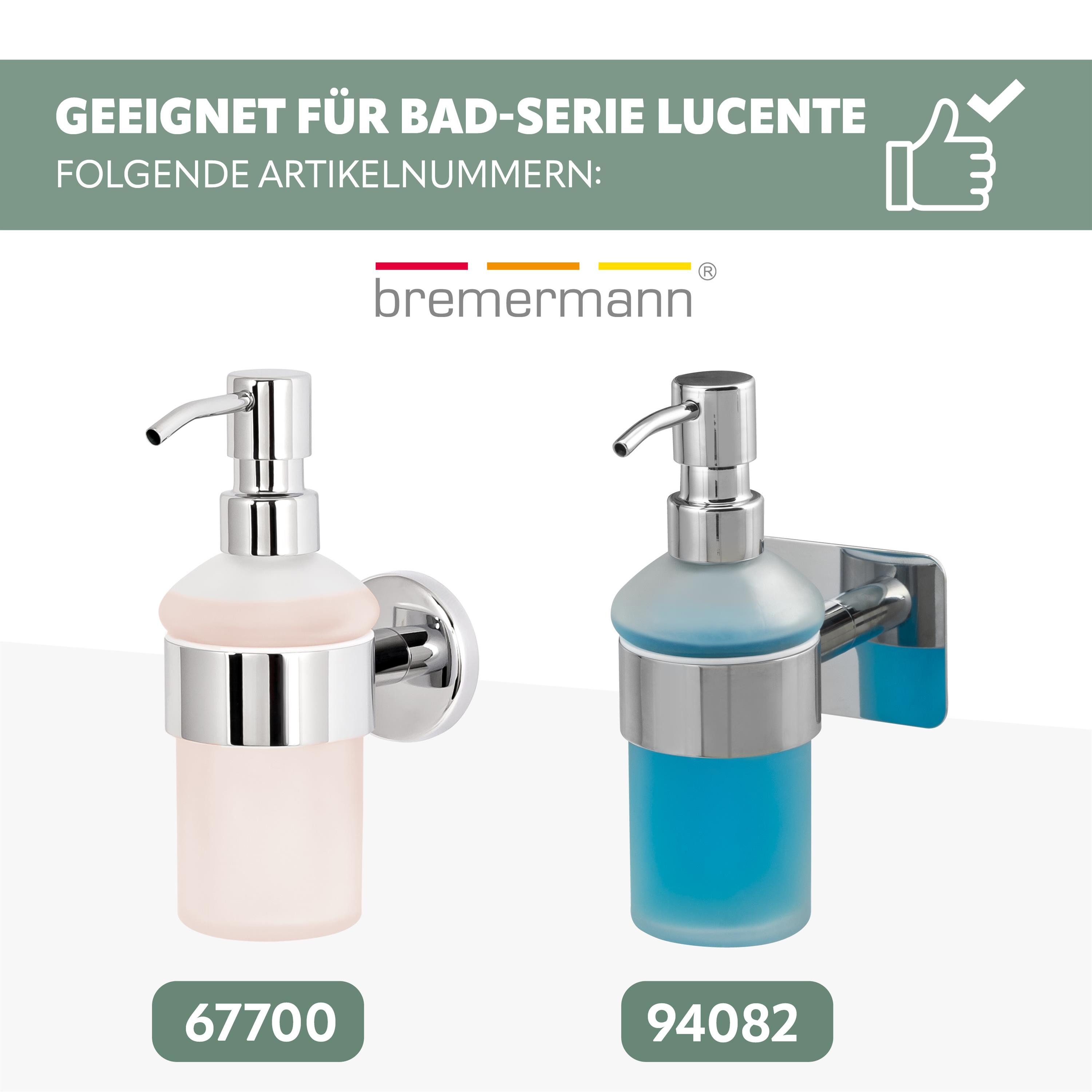 bremermann Ersatz-Pumpkopf Bad-Serie LUCENTE - Ersatz-Seifenspenderpumpköpfe, (2-tlg)