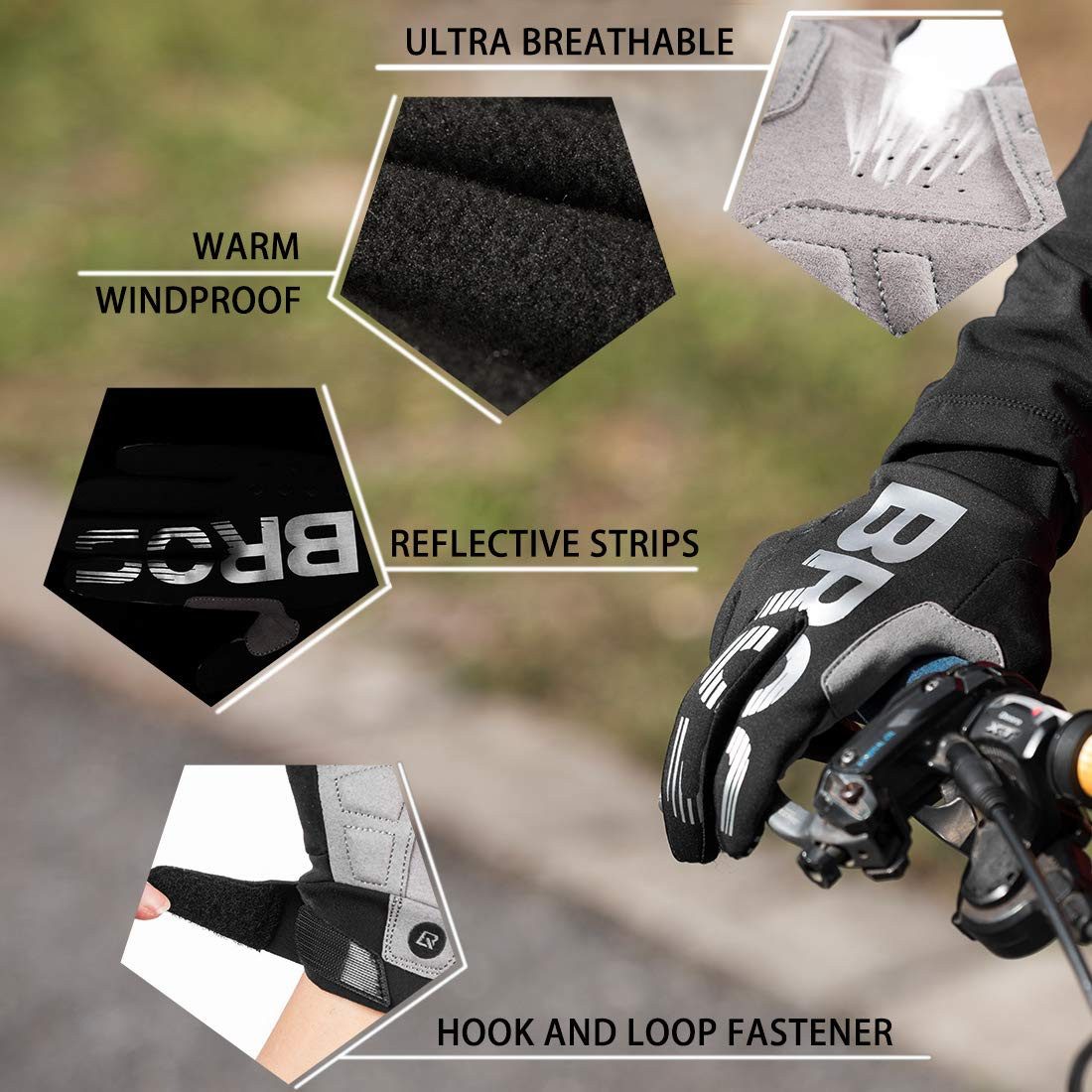 ROCKBROS Fahrradhandschuhe Handschuhe für Frühling Herbst günstig online kaufen