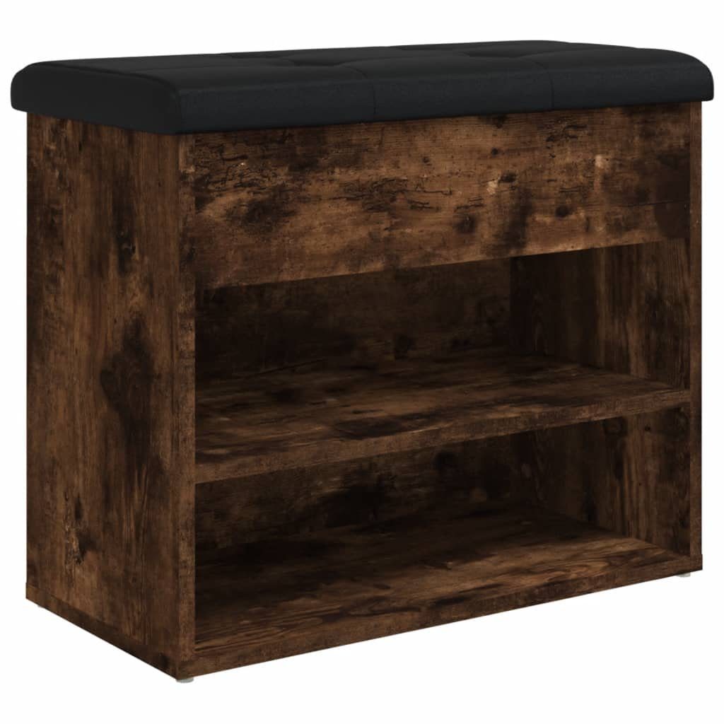 vidaXL Sitzbank Schuhbank Räuchereiche 62x32x50 cm günstig online kaufen