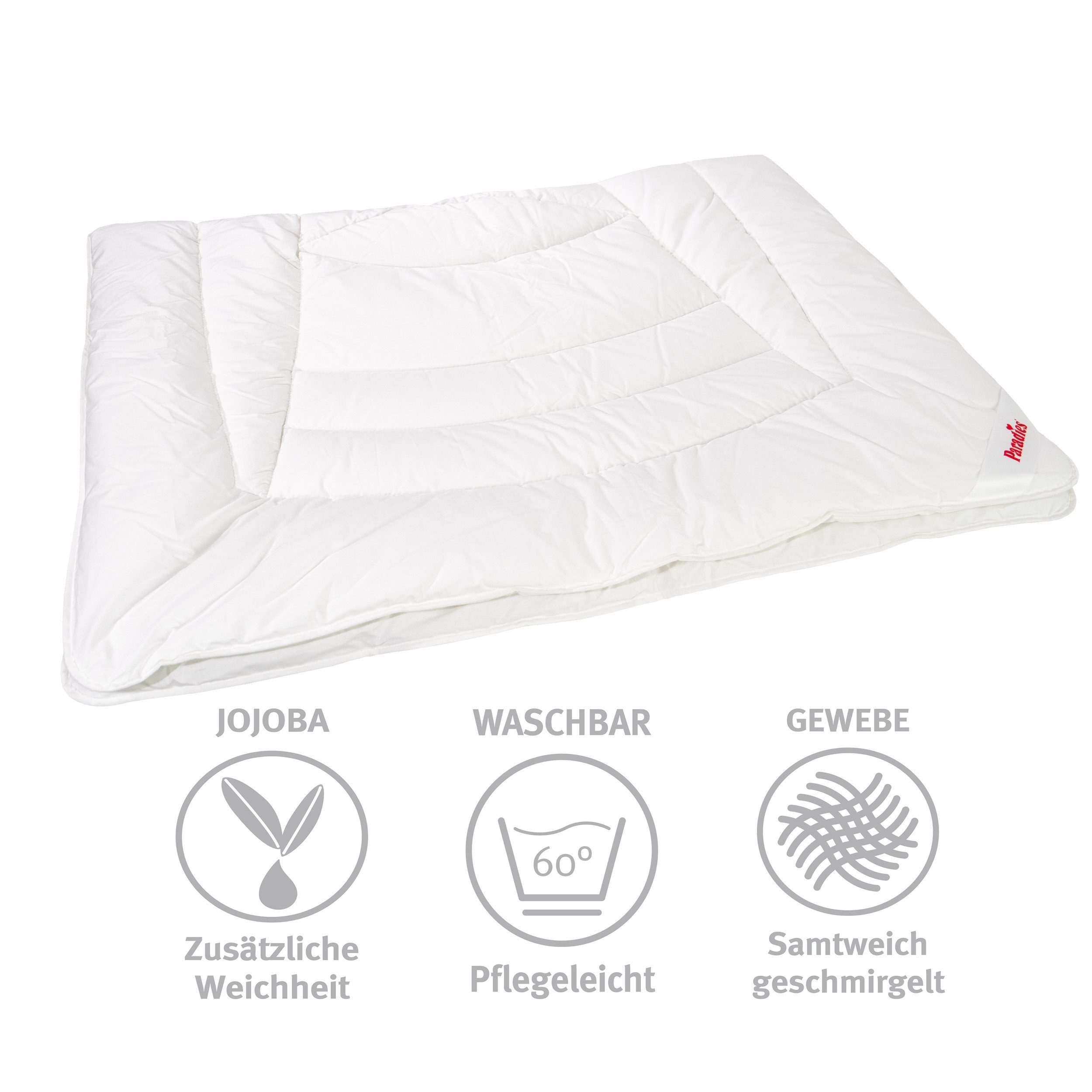 Paradies Microfaserbettdecke Nima Bio, Füllung: 80% Polyester, 20% Lyocell, Bezug: 100% Baumwolle, exzellente Wärmeisolierung bei gleichzeitiger Atmungsaktivität