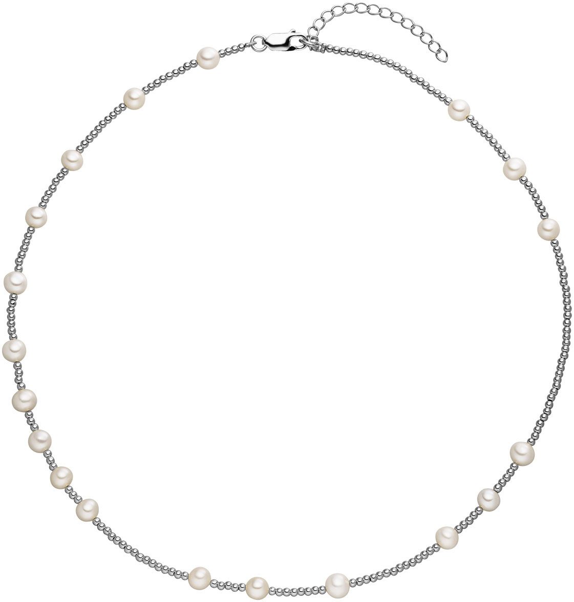 Perlenkette Schmuck Geschenk Silber 925 Halskette Genua, G12-90, G12-94