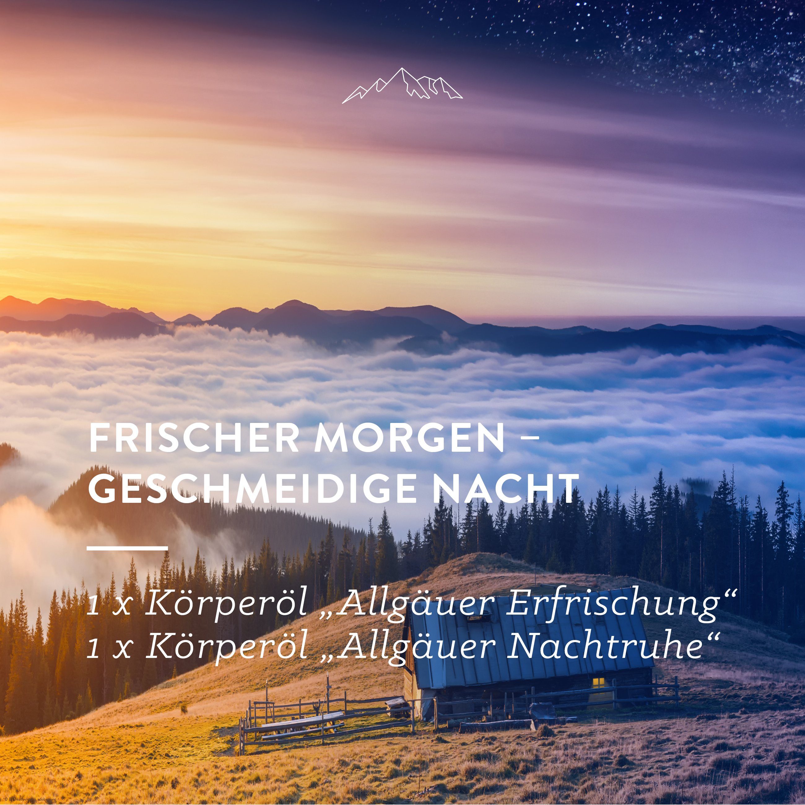 Allgäuquelle Körperbalsam, 2x100ml mit Lemongrass, Orange, Bergamotte, Lavendel, Zeder, Mandarine