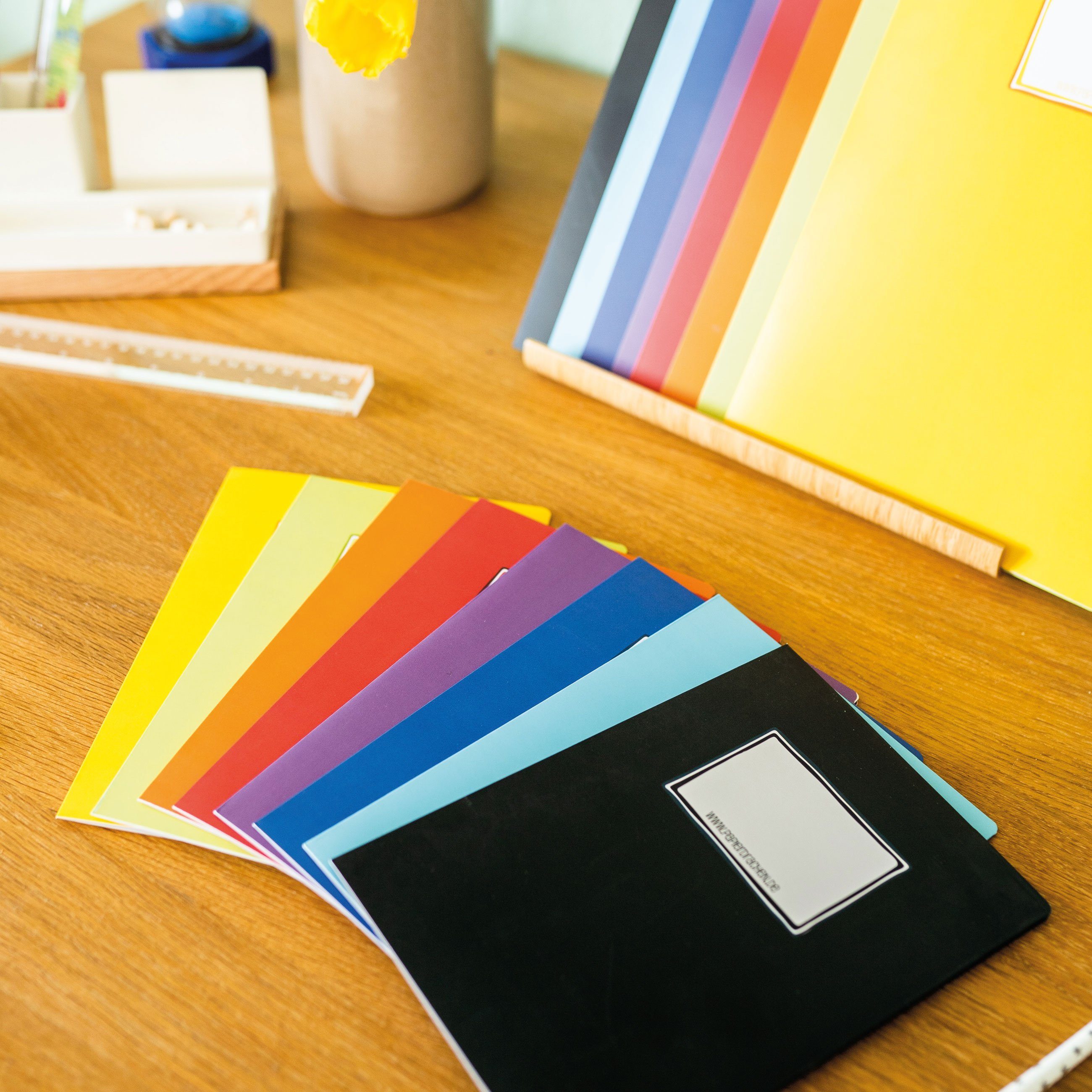 PAPIERDRACHEN Schulheft Papierheftumschläge DIN A5 - in tollen Designs - Schulanfang, aus stabilem 250g Papier – Bild 4 von 5