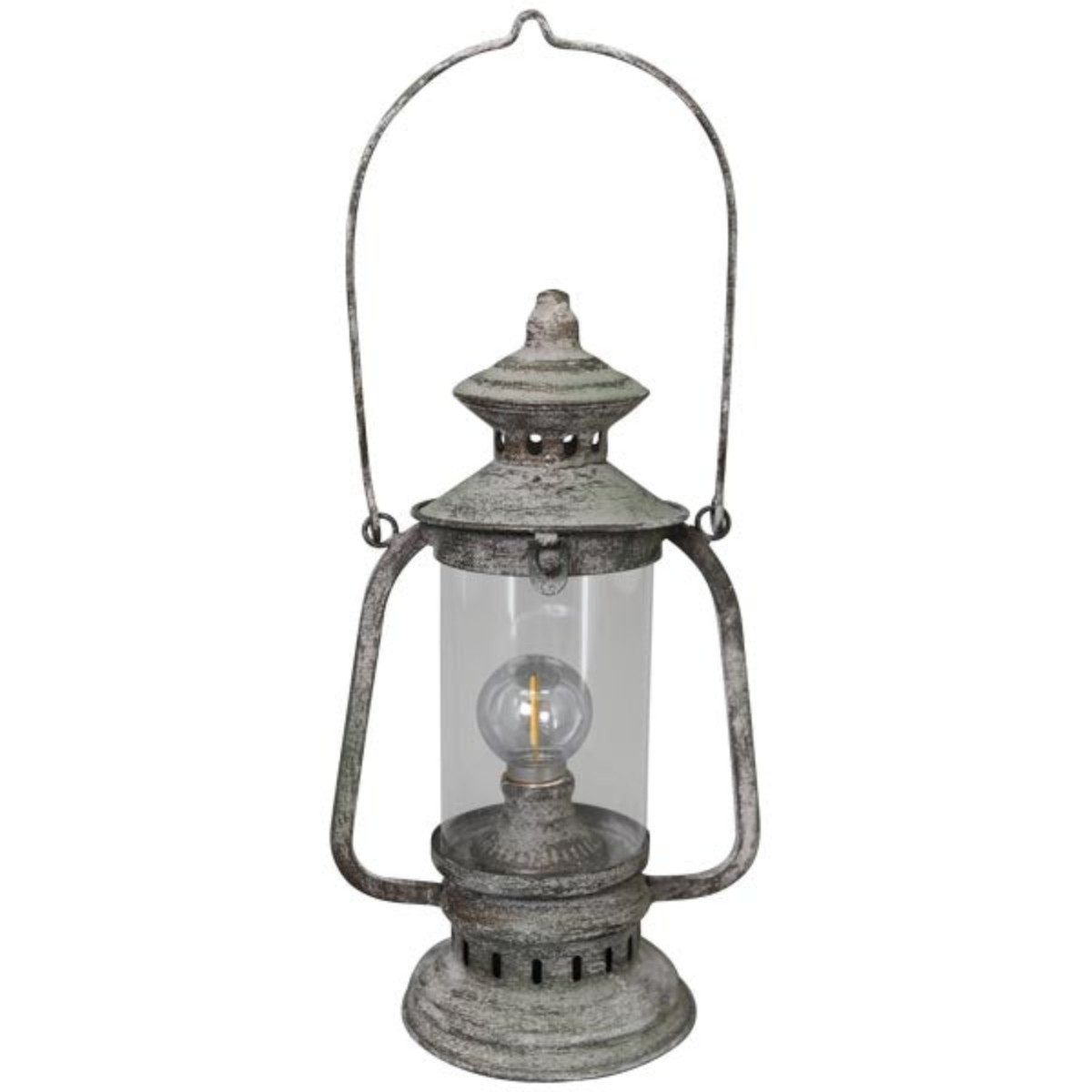 finehomegarden Kerzenlaterne Laterne Metall natur ArtFerro Gartenlaterne Deko-Laterne Landhaus (1 St), Dekoration Metalllaterne 18x13cm H31cm Garten