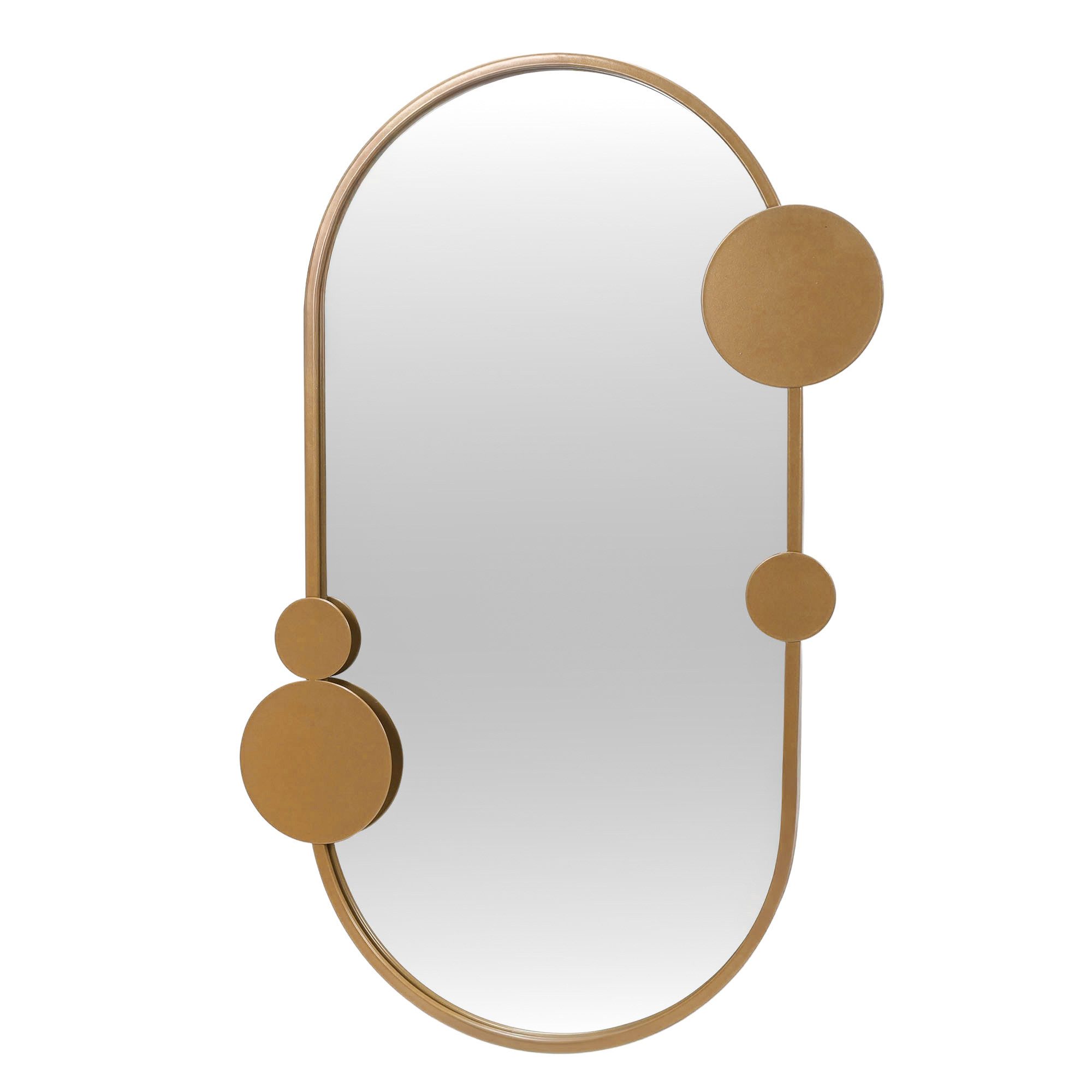 EDAXO Wandspiegel, Wandspiegel mit dekorativen Kreisornamenten günstig online kaufen