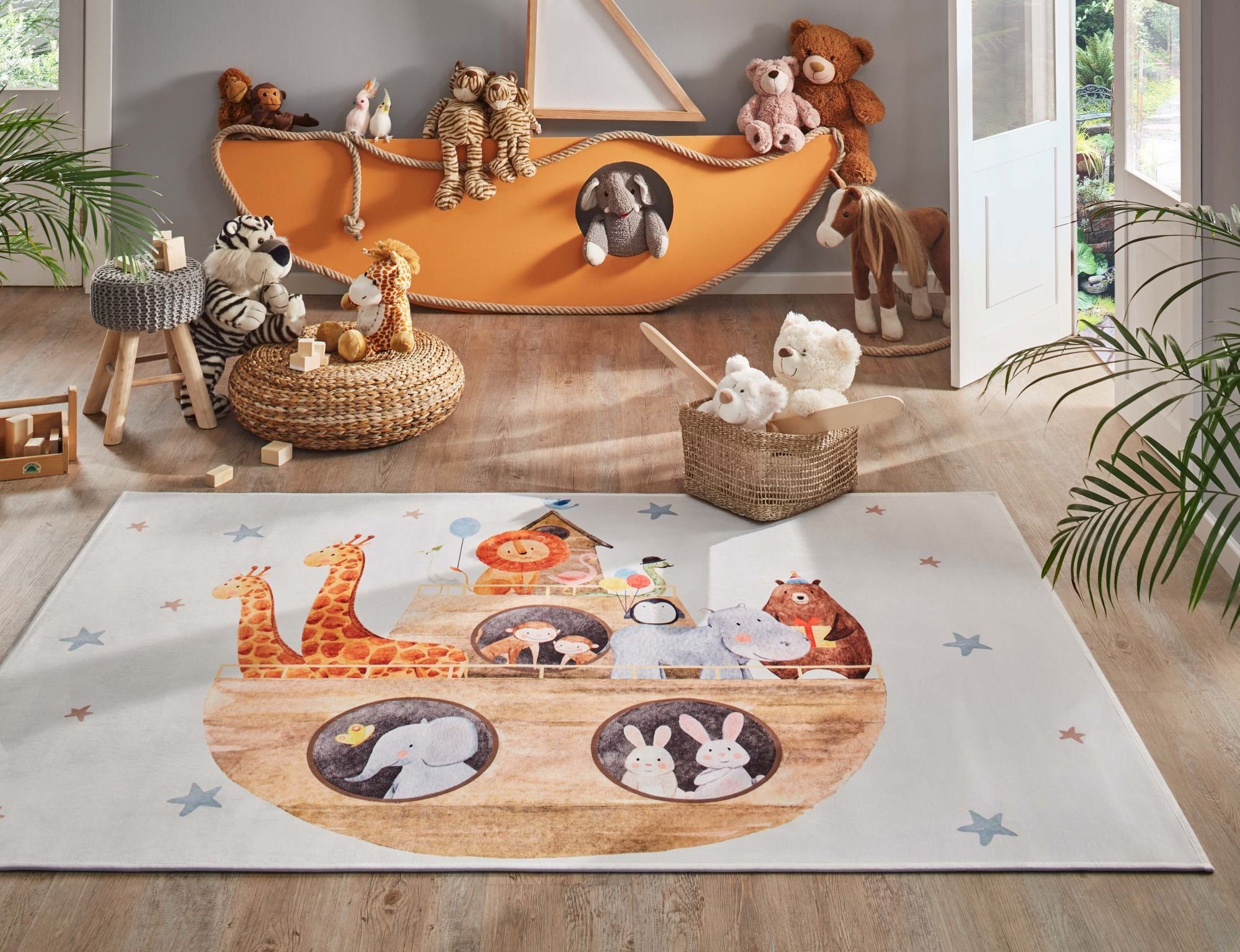 Steffensmeier Kinderteppich Sweet Dreams Arche, Rechteckig, günstig online kaufen
