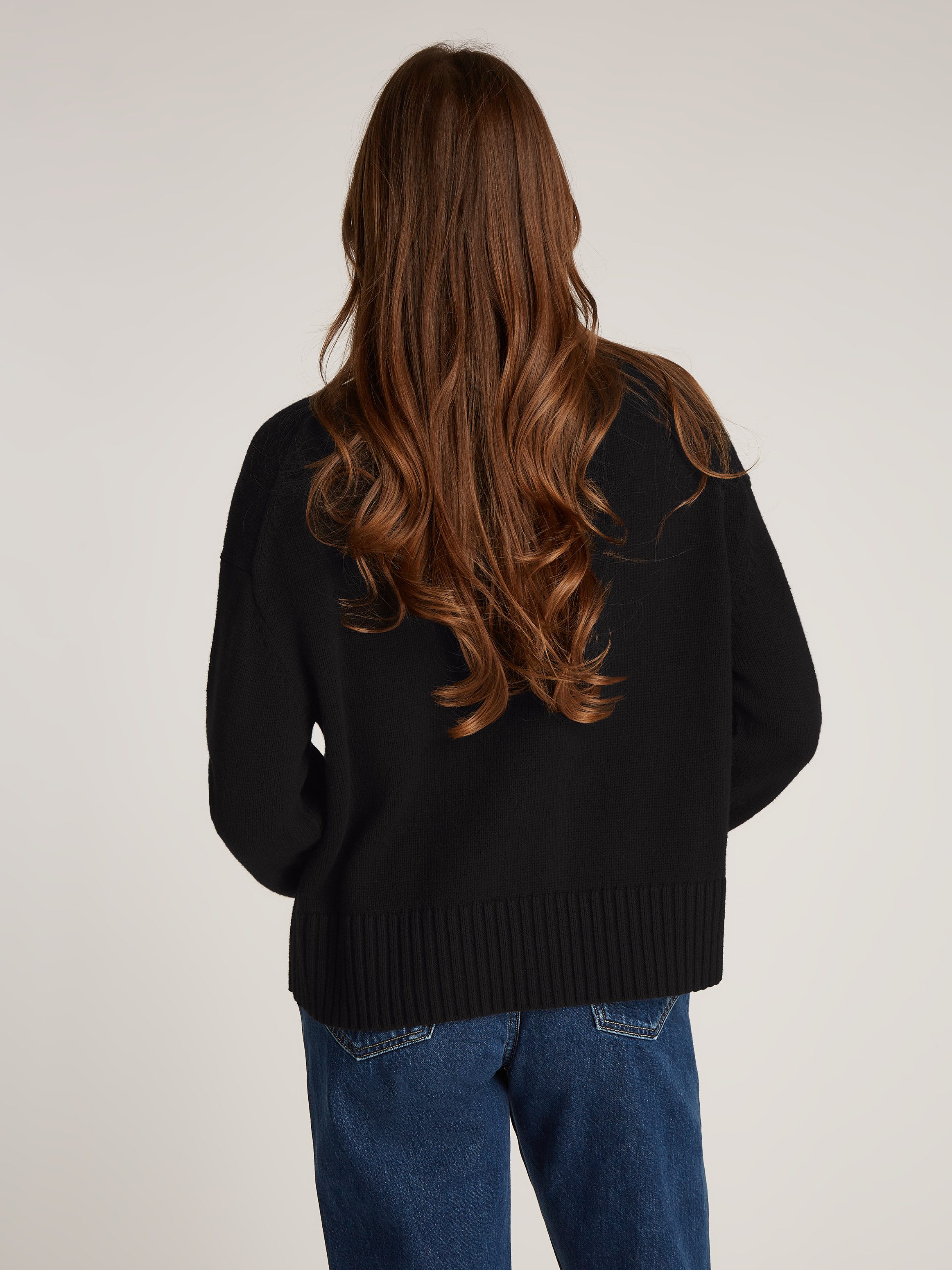 Calvin Klein Jeans Strickpullover LOGO EMBRO günstig online kaufen