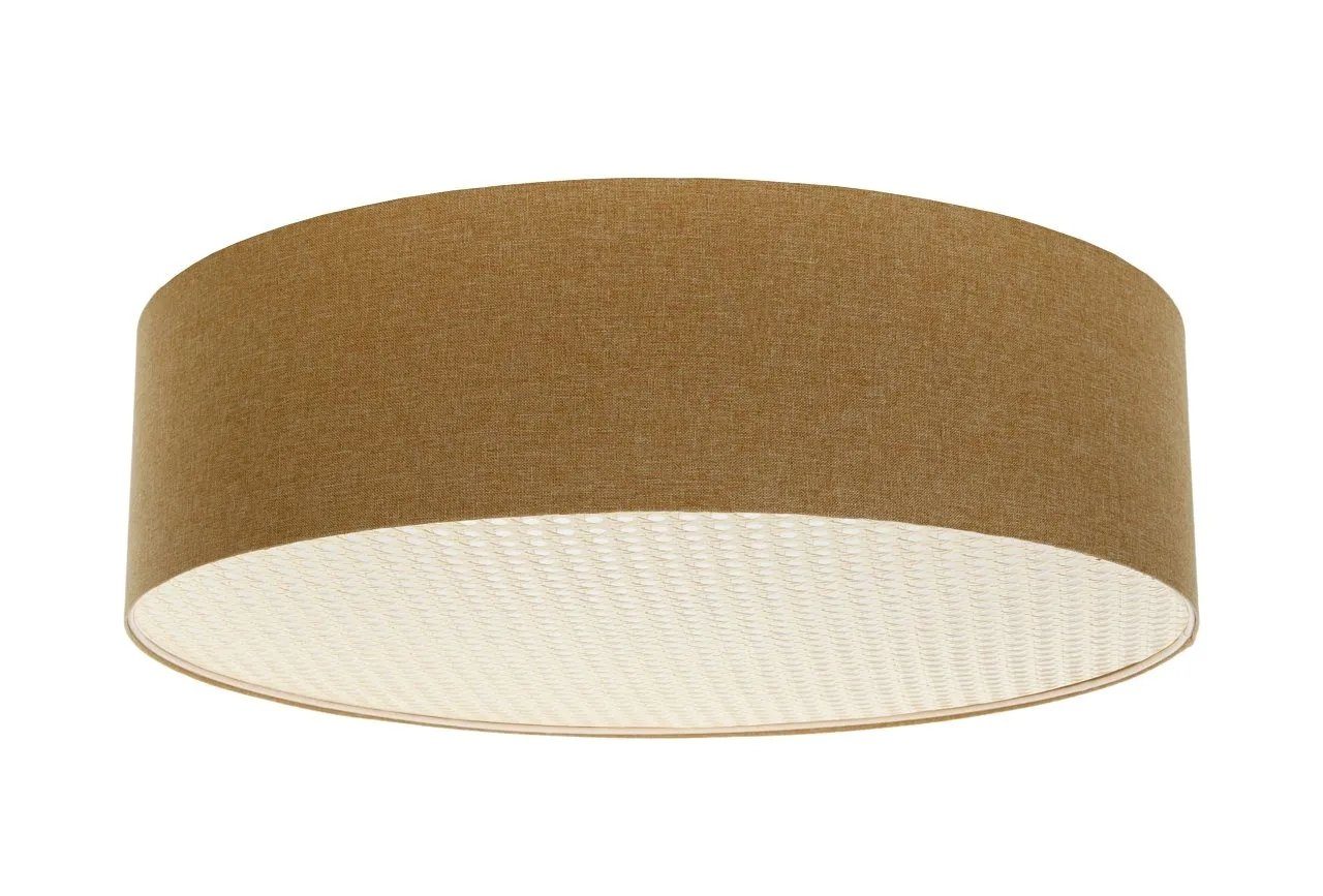 BPS Koncept Deckenleuchte Plafond Rattan Vintage Elegant, ohne Leuchtmittel Senfgelb