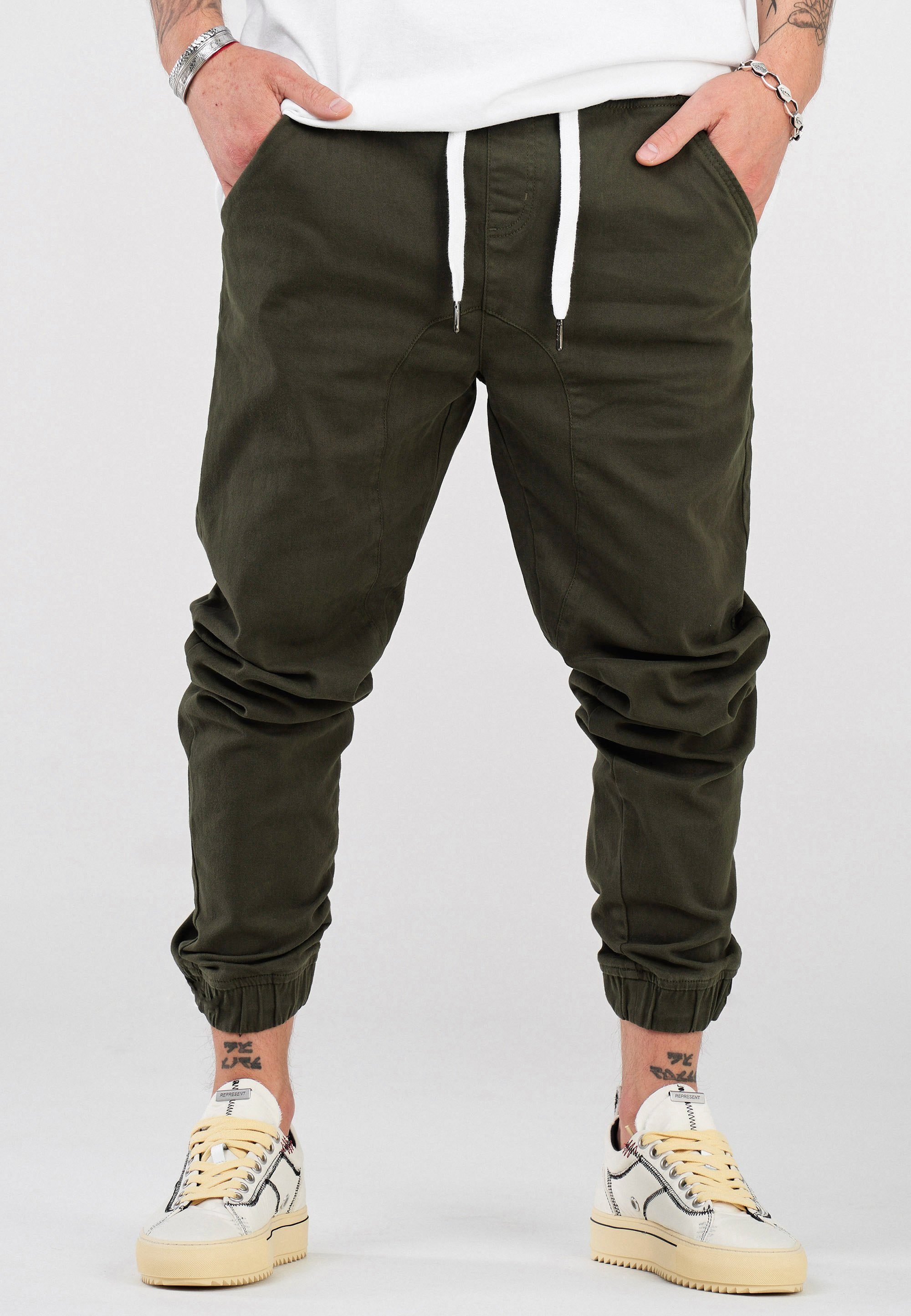 SOULSTAR Chinohose MPNOWRA Khaki Jogger-Stil im