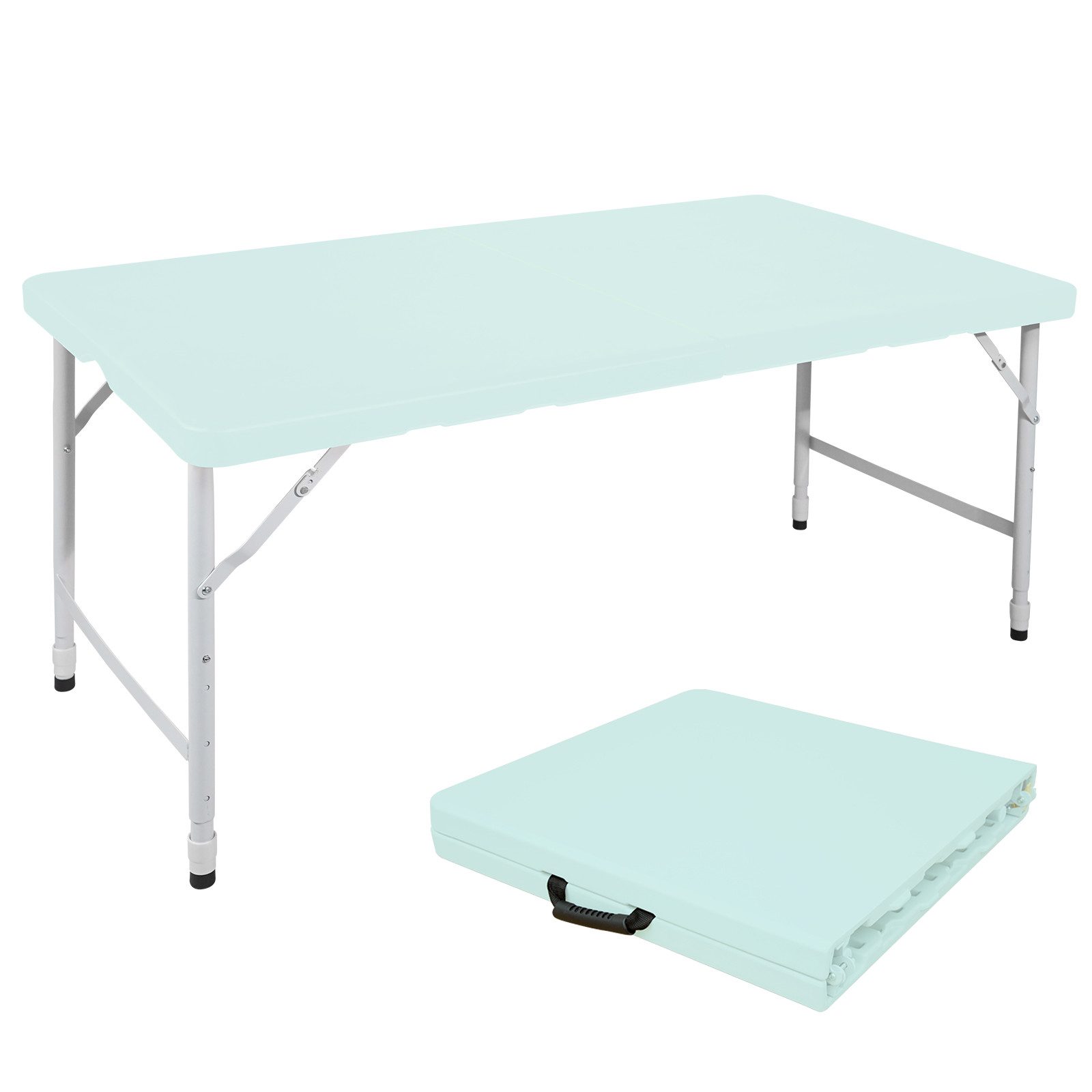 Fine Life Pro Tischsitz 125cm klappbarer Campingtisch aus Kunststoff, belastbar bis 135 kg