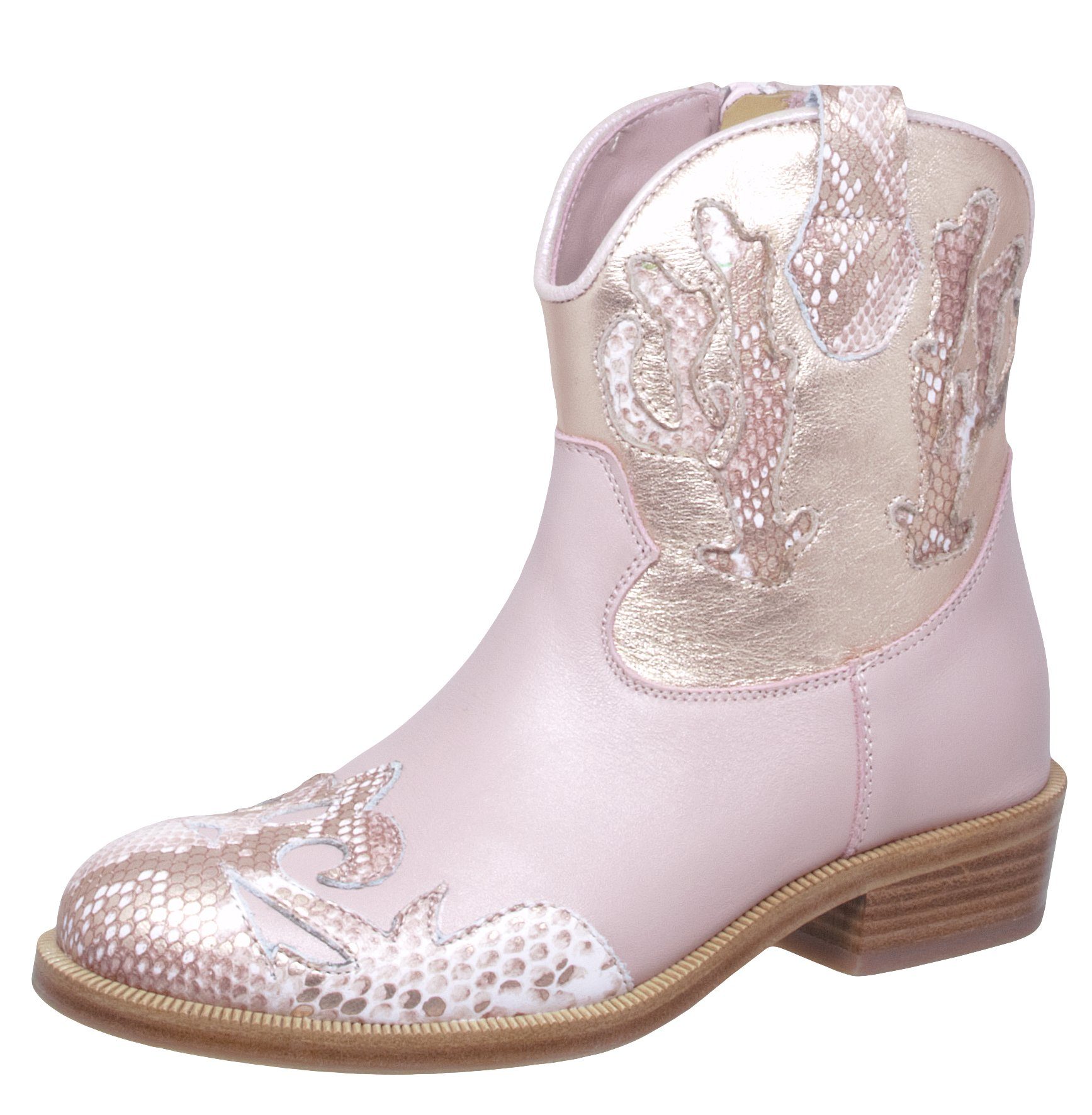 Zecchino d'Oro Zecchino d'Oro F18-4833 Cowboy Boots Stiefeletten Cowgirl Pink Stiefelette