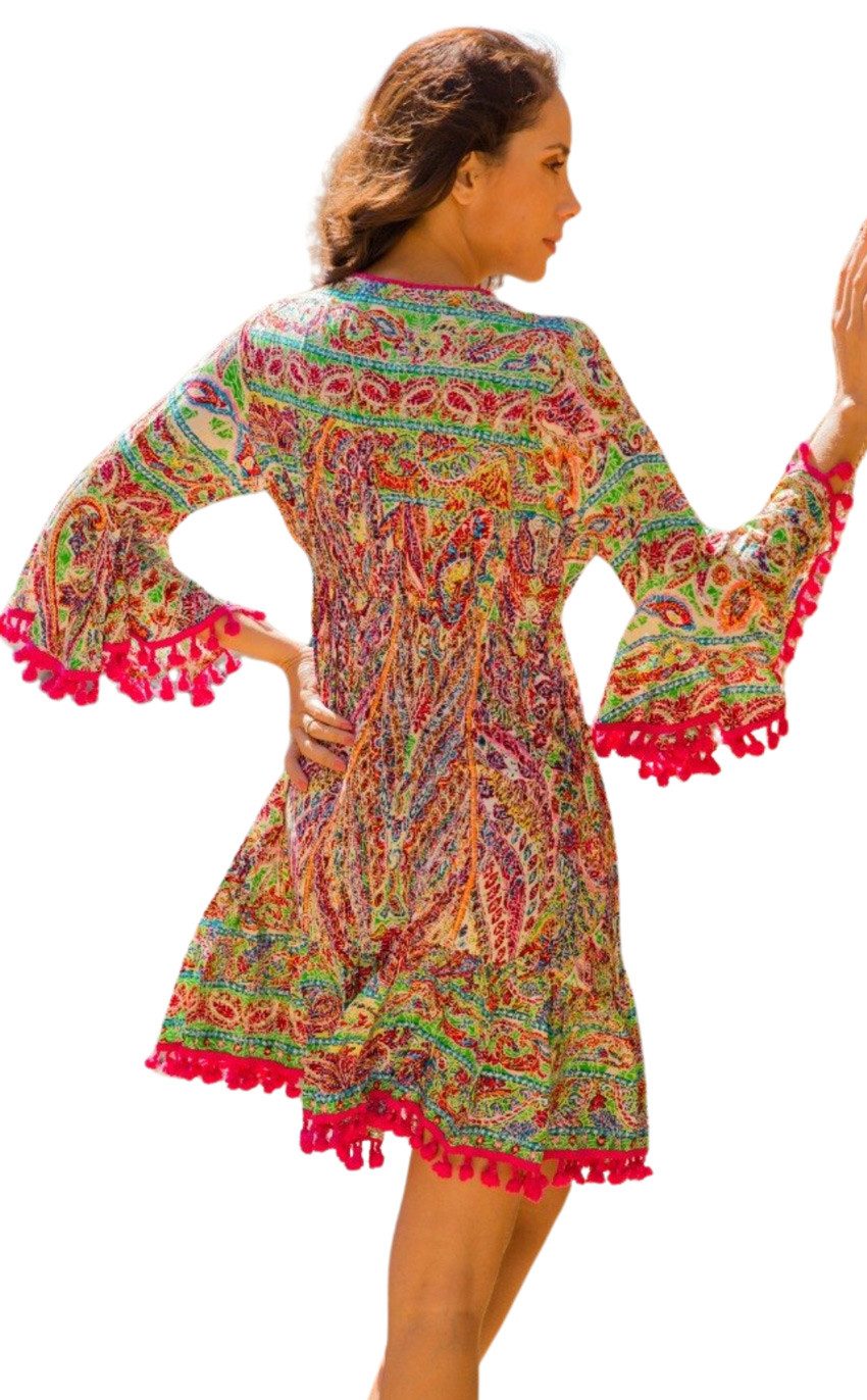 Charis Moda Tunikakleid Sommerkleid im romantischen günstig online kaufen